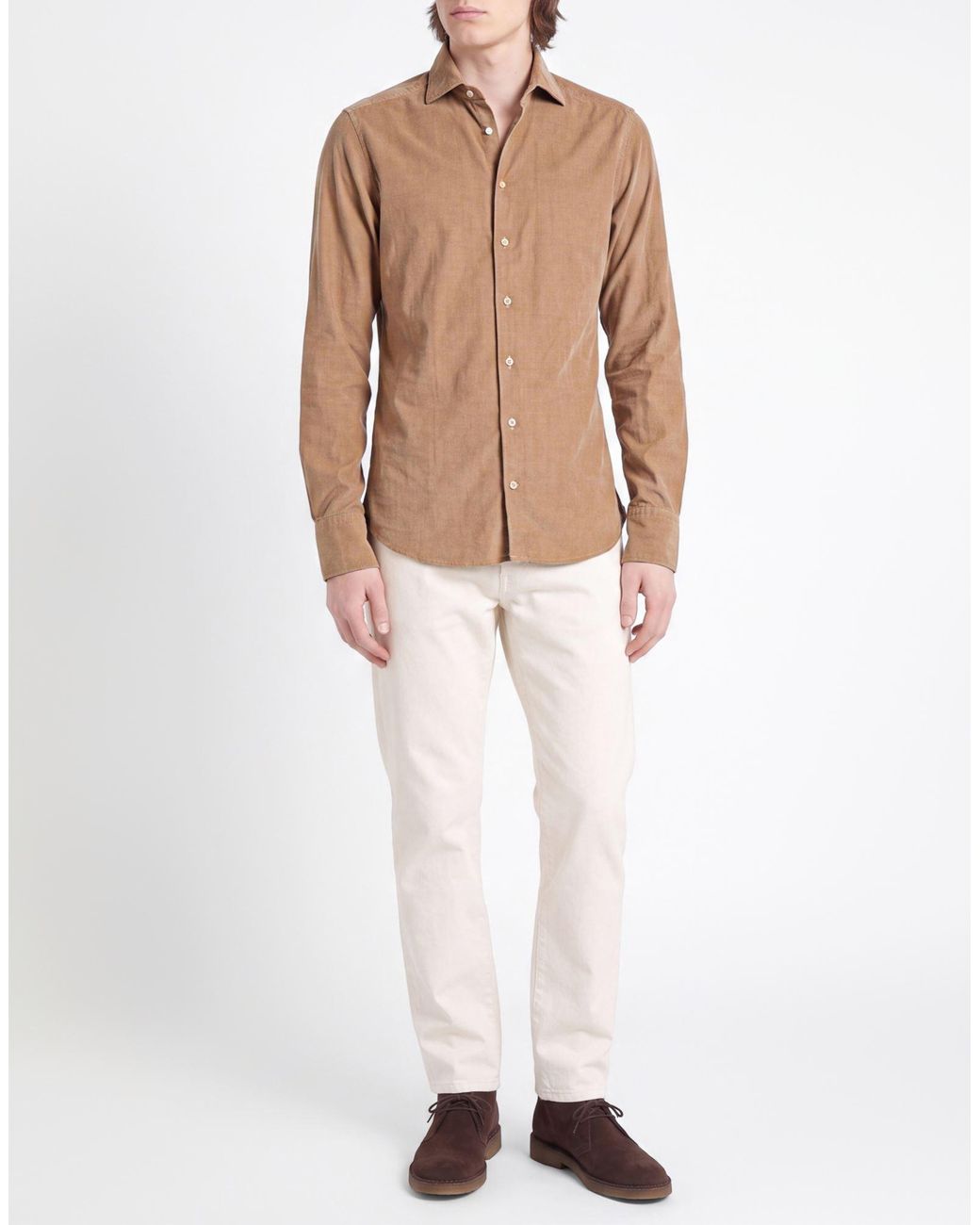 Stenstroms Brown Shirt Cotton for men