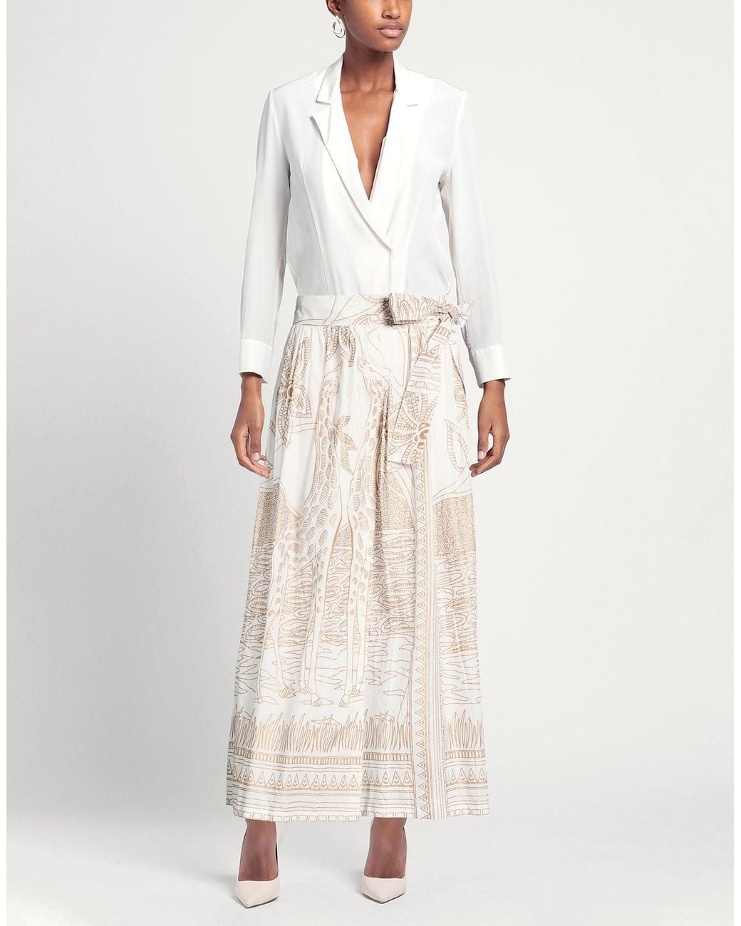 CONNOR & BLAKE Natural Maxi Skirt Cotton