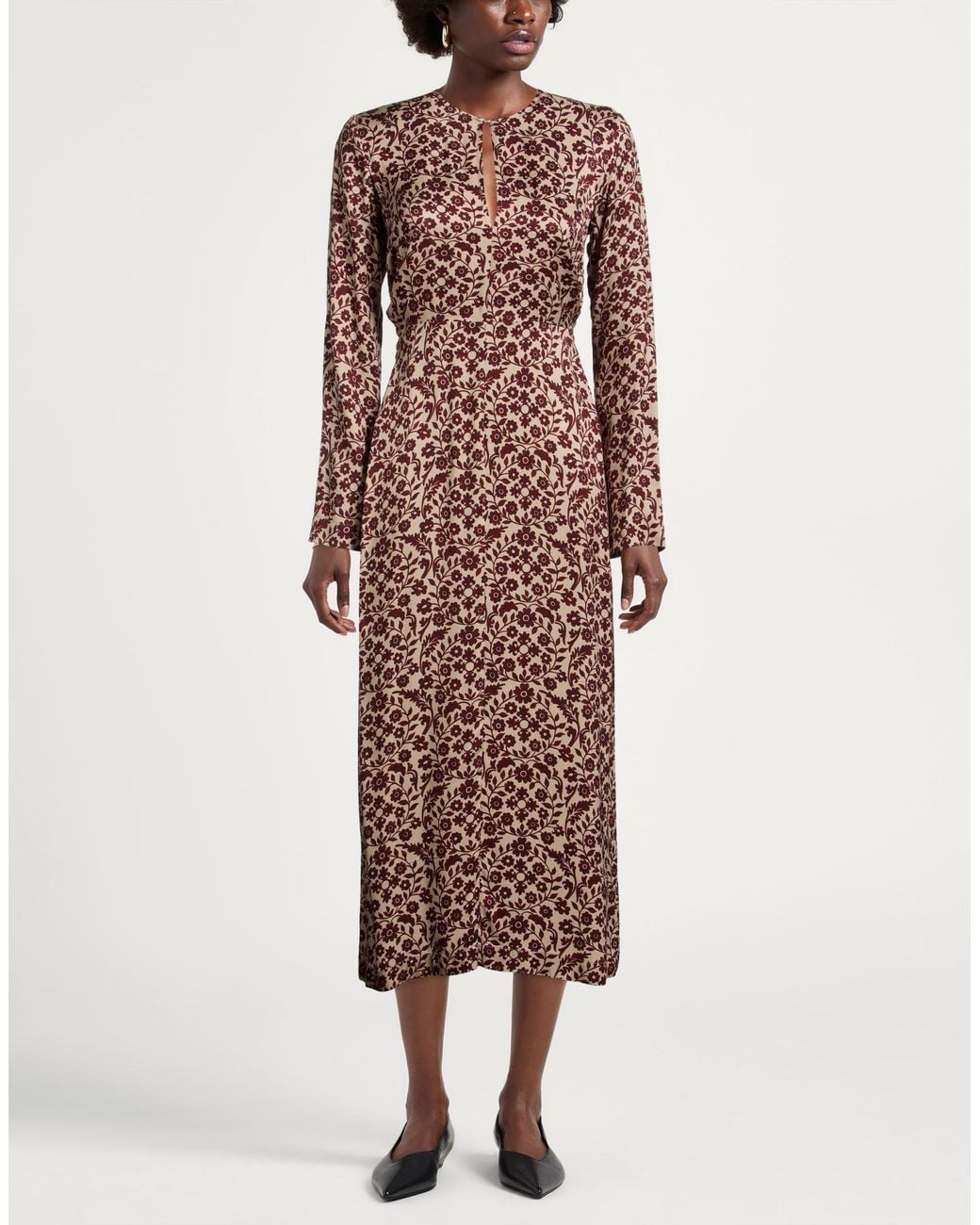 Ottod'Ame Brown Midi Dresses