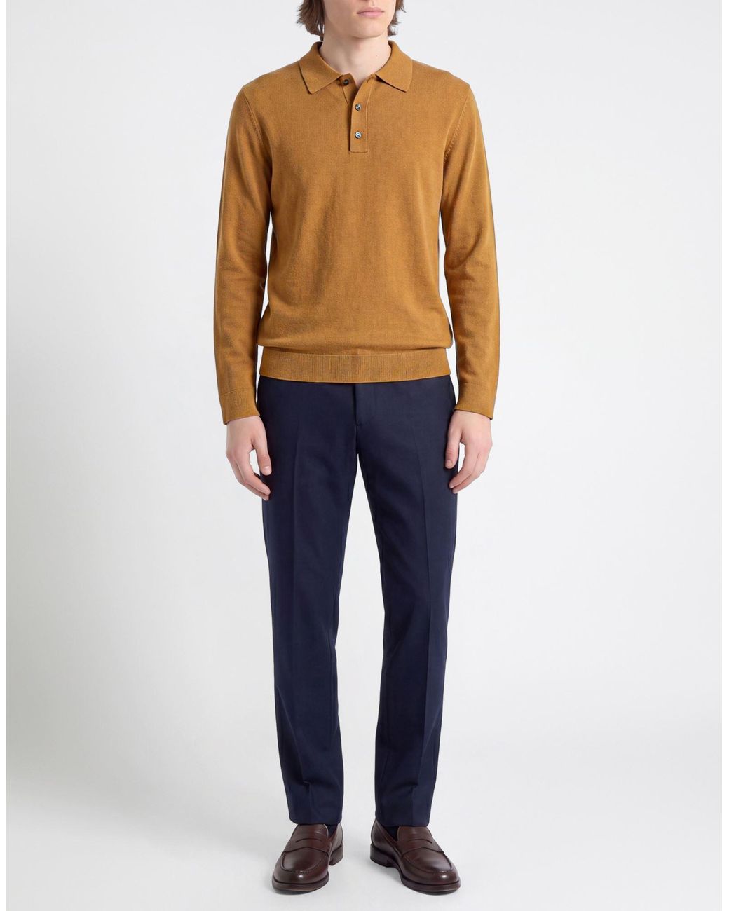Zanone Brown Sweater Virgin Wool, Cashmere for men