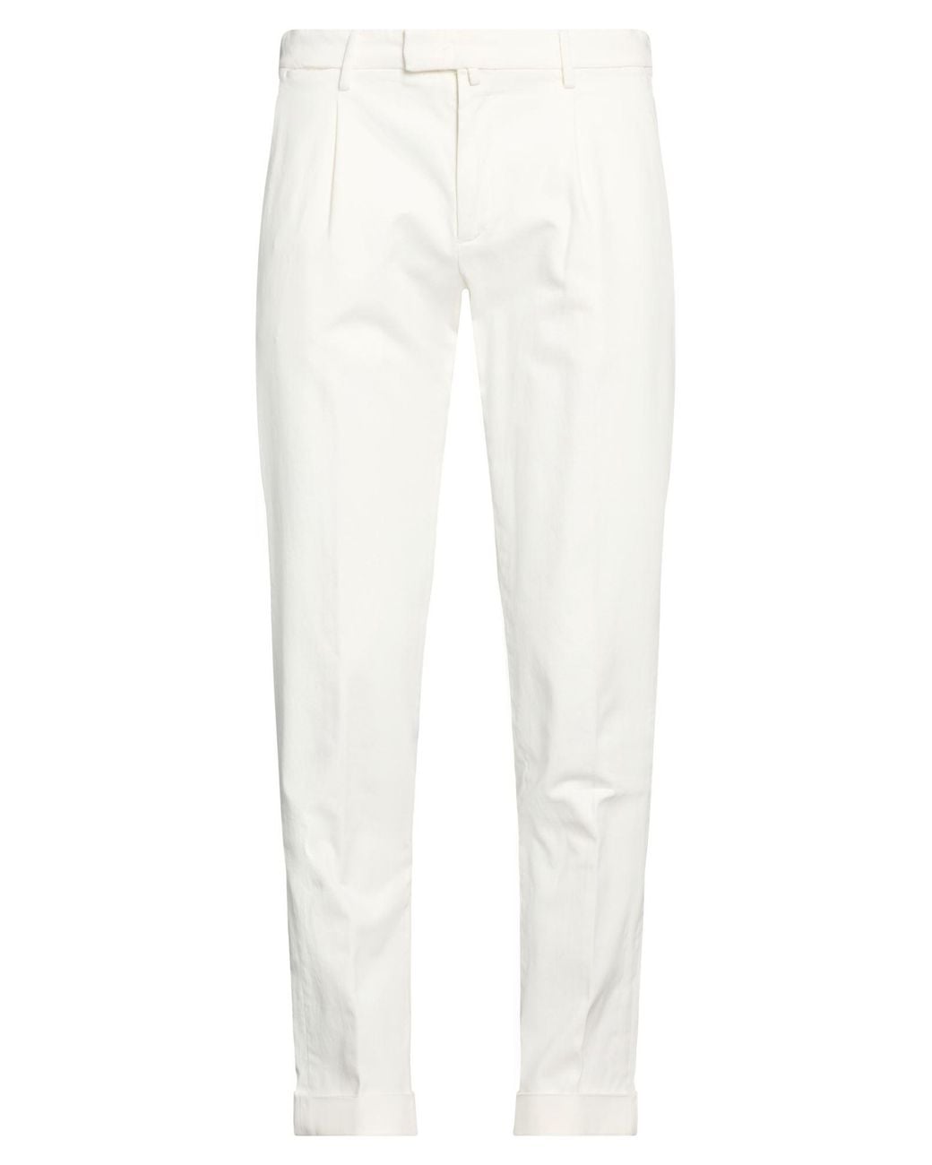 Briglia 1949 White Pants Cotton, Elastane for men
