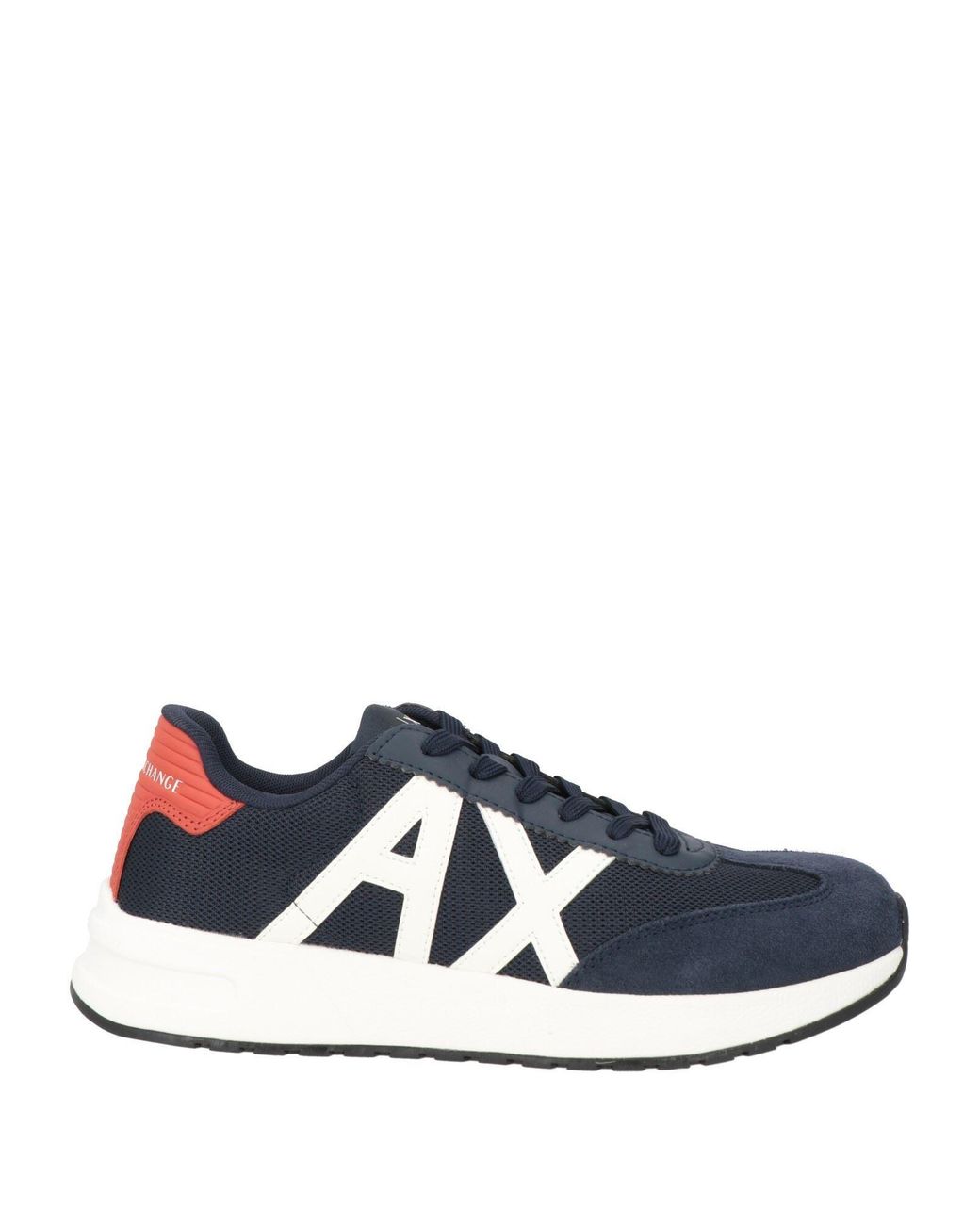 ARMANI EXCHANGE Blue Sneakers Polyester, Polyurethane for men