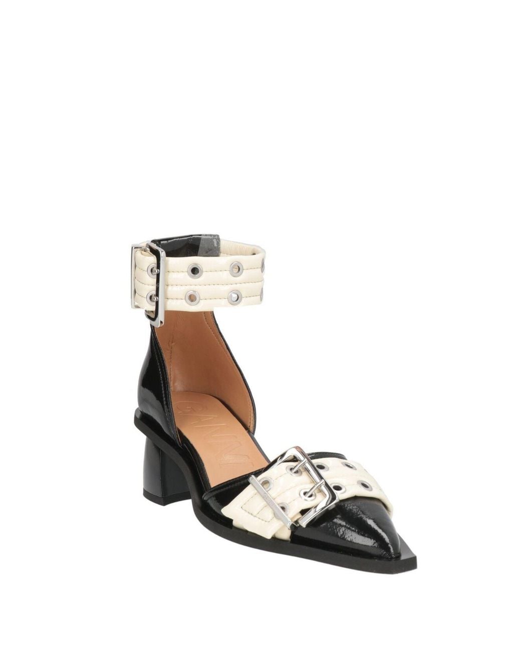 Ganni Metallic Pumps Synthetic Material