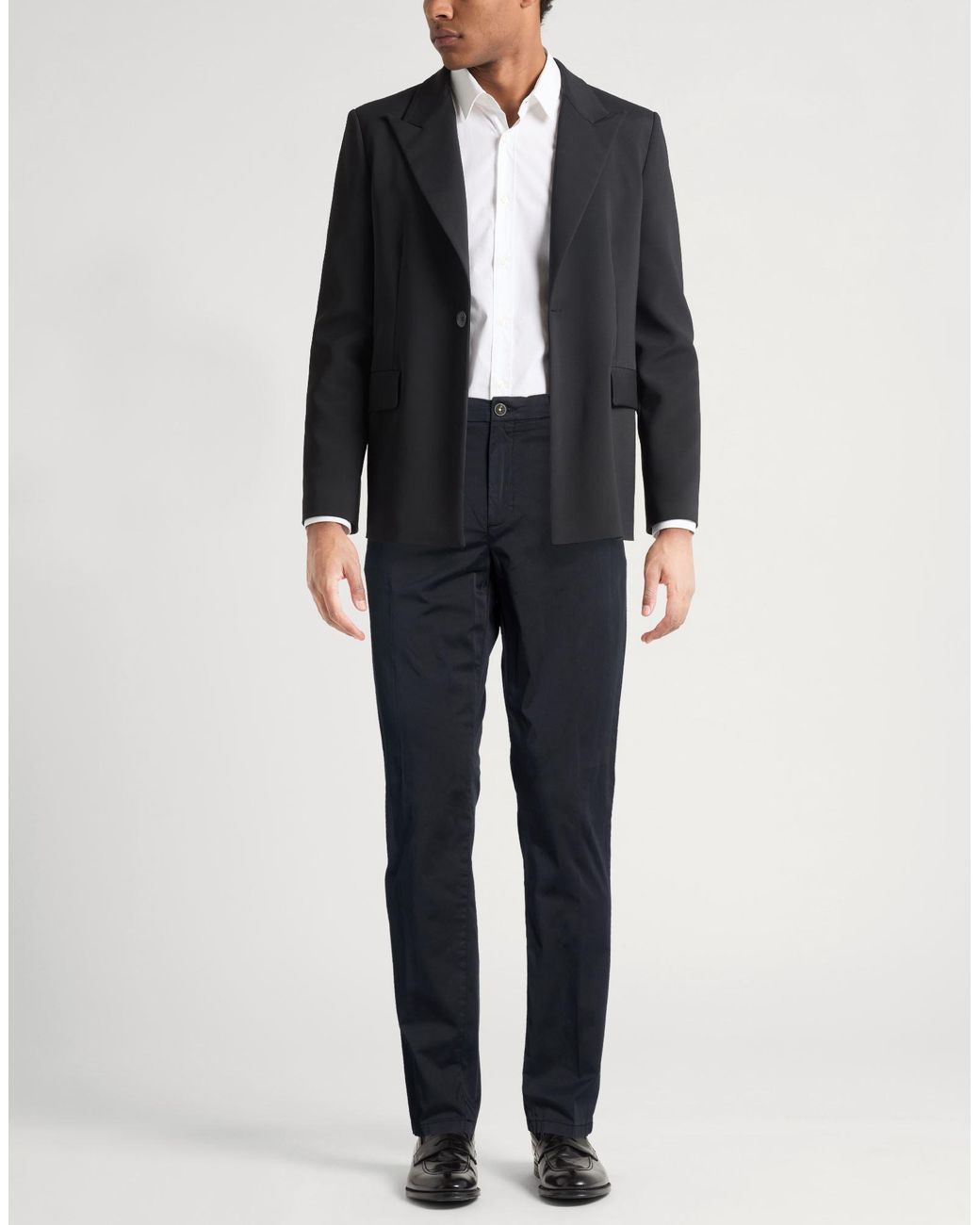Manuel Ritz Blue Midnight Pants Cotton, Elastane for men