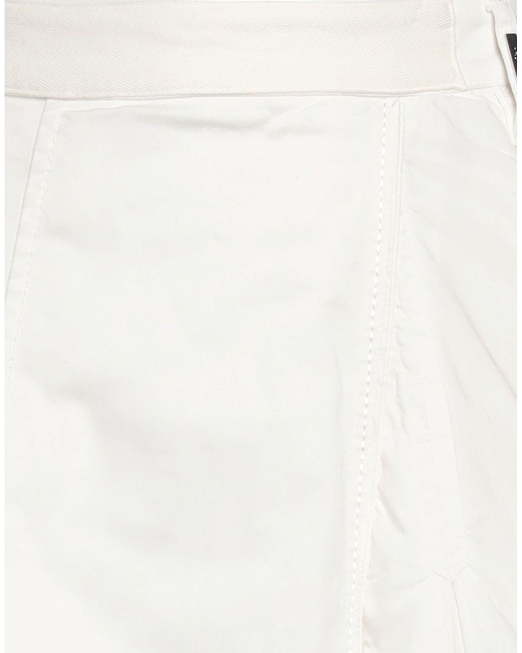 High White Midi Skirt Cotton, Elastane
