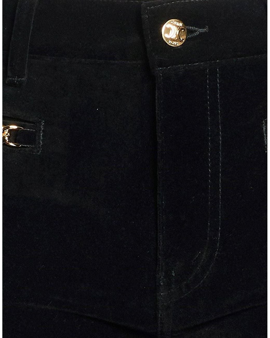 Céline Black Pants Cotton
