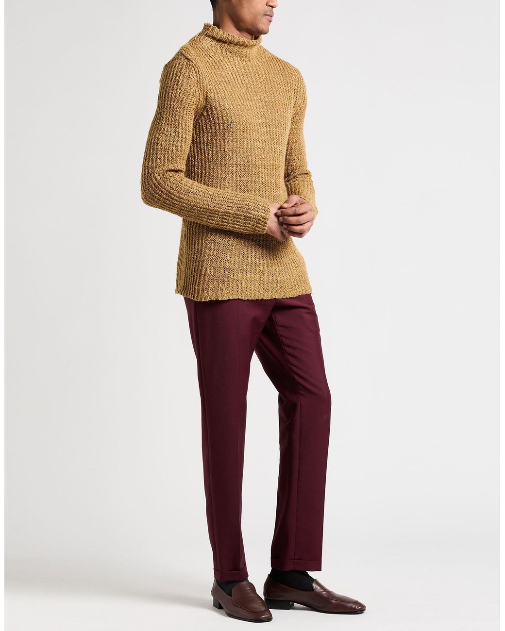 Dries Van Noten Natural Turtleneck Linen, Polyamide for men