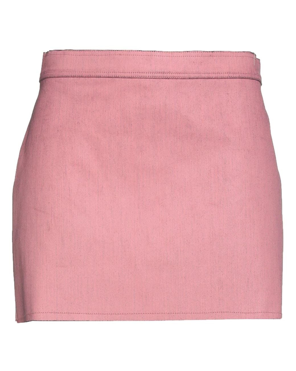 Rick Owens Pink Denim Skirt