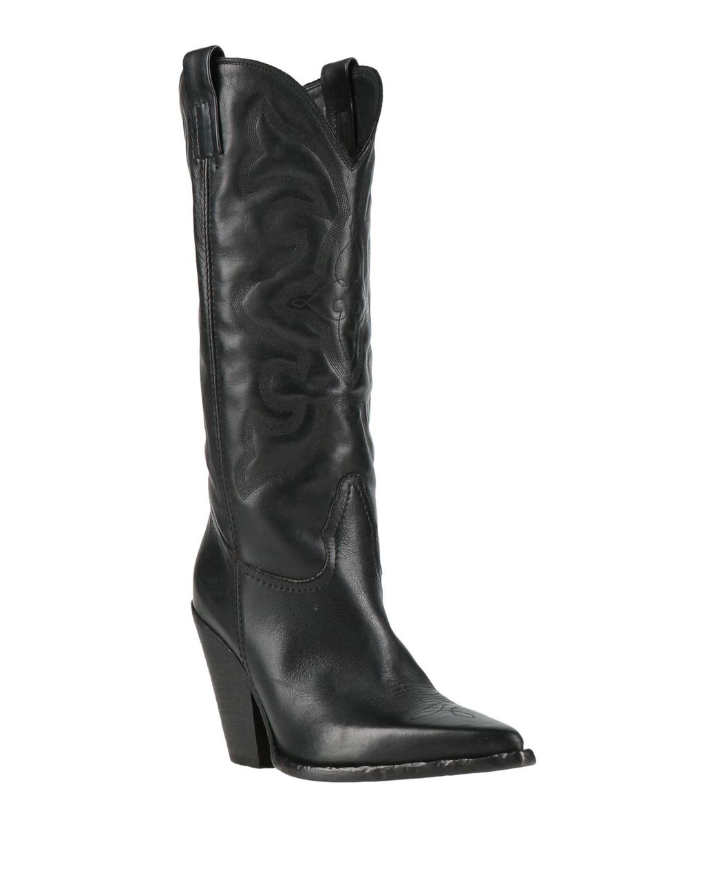 Elena Iachi Black Boot Leather