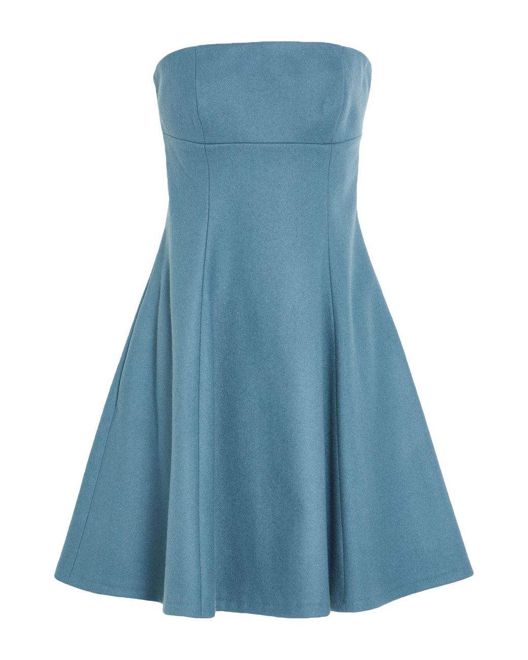 Paul & Joe Blue Mini Dress Wool, Polyester, Cashmere