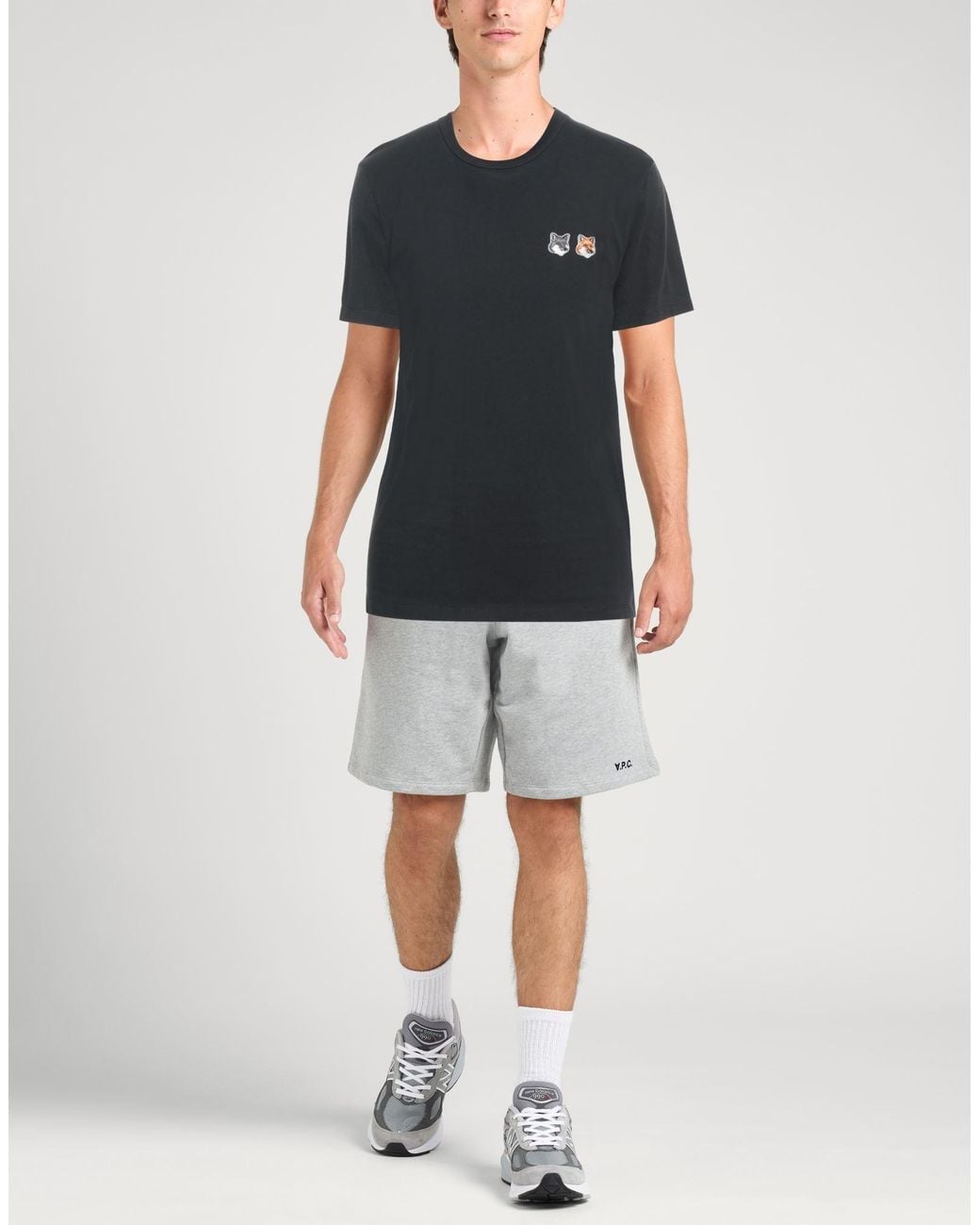 Maison Kitsuné Black T-shirt for men