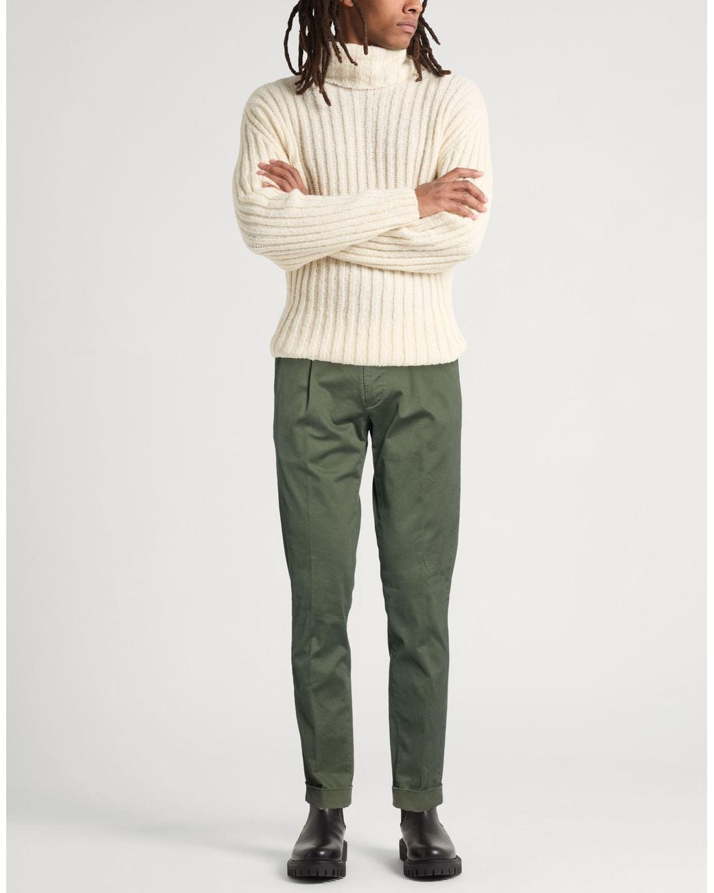 Michael Coal Green Pants for men