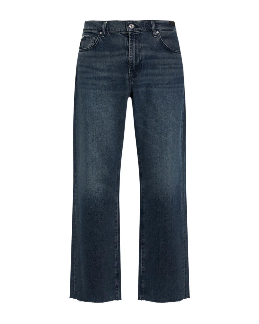 7 For All Mankind Blue Jeans Cotton, Elastane for men