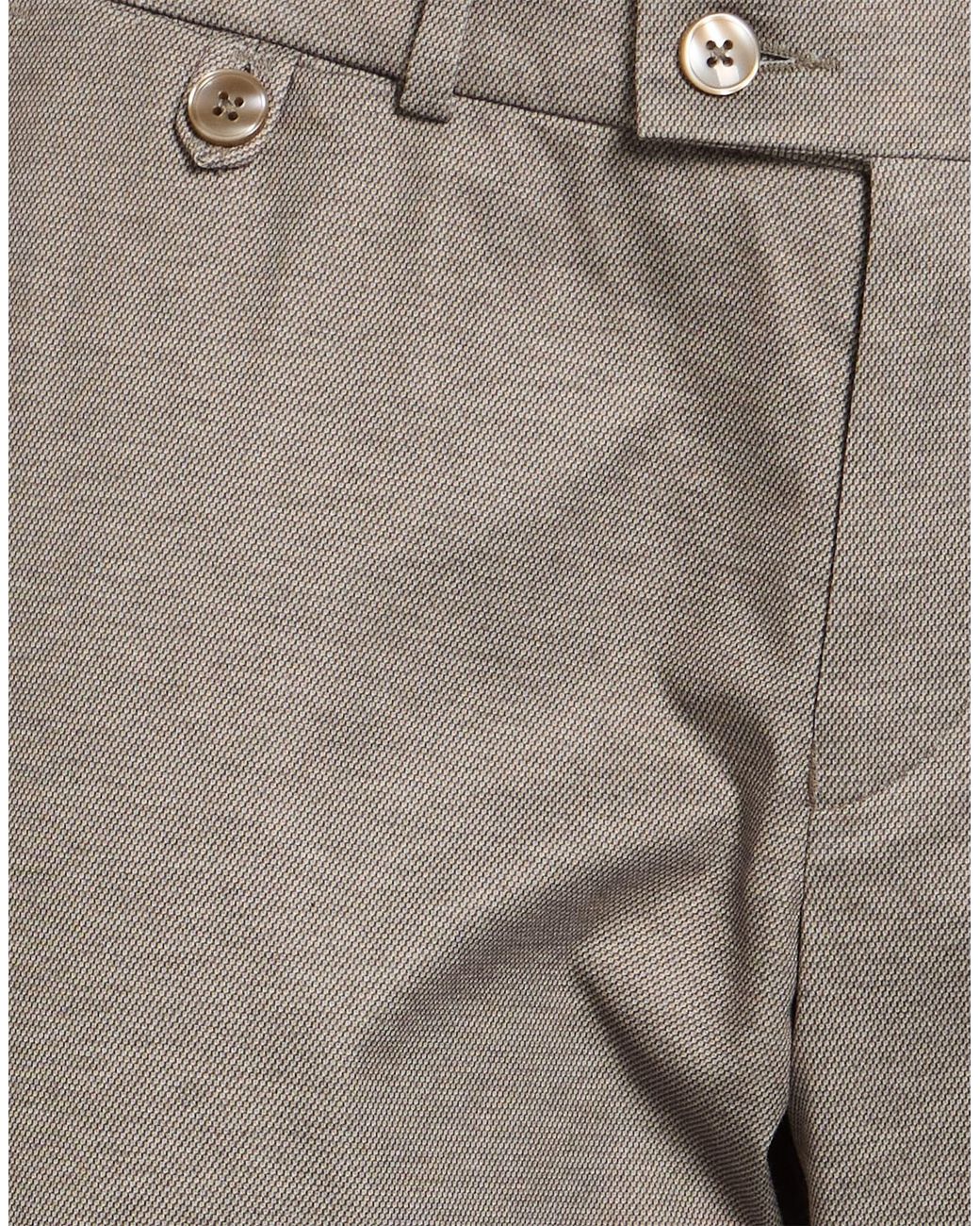 Bugatti Gray Khaki Pants Polyester, Viscose, Elastane for men