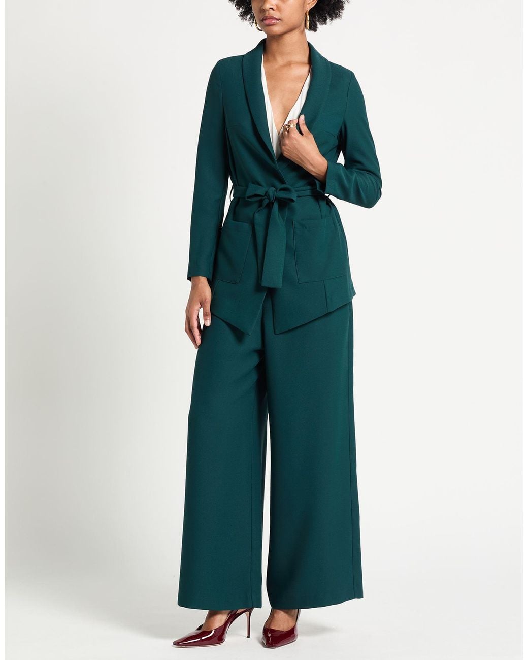 Shirtaporter Green Suit Polyester