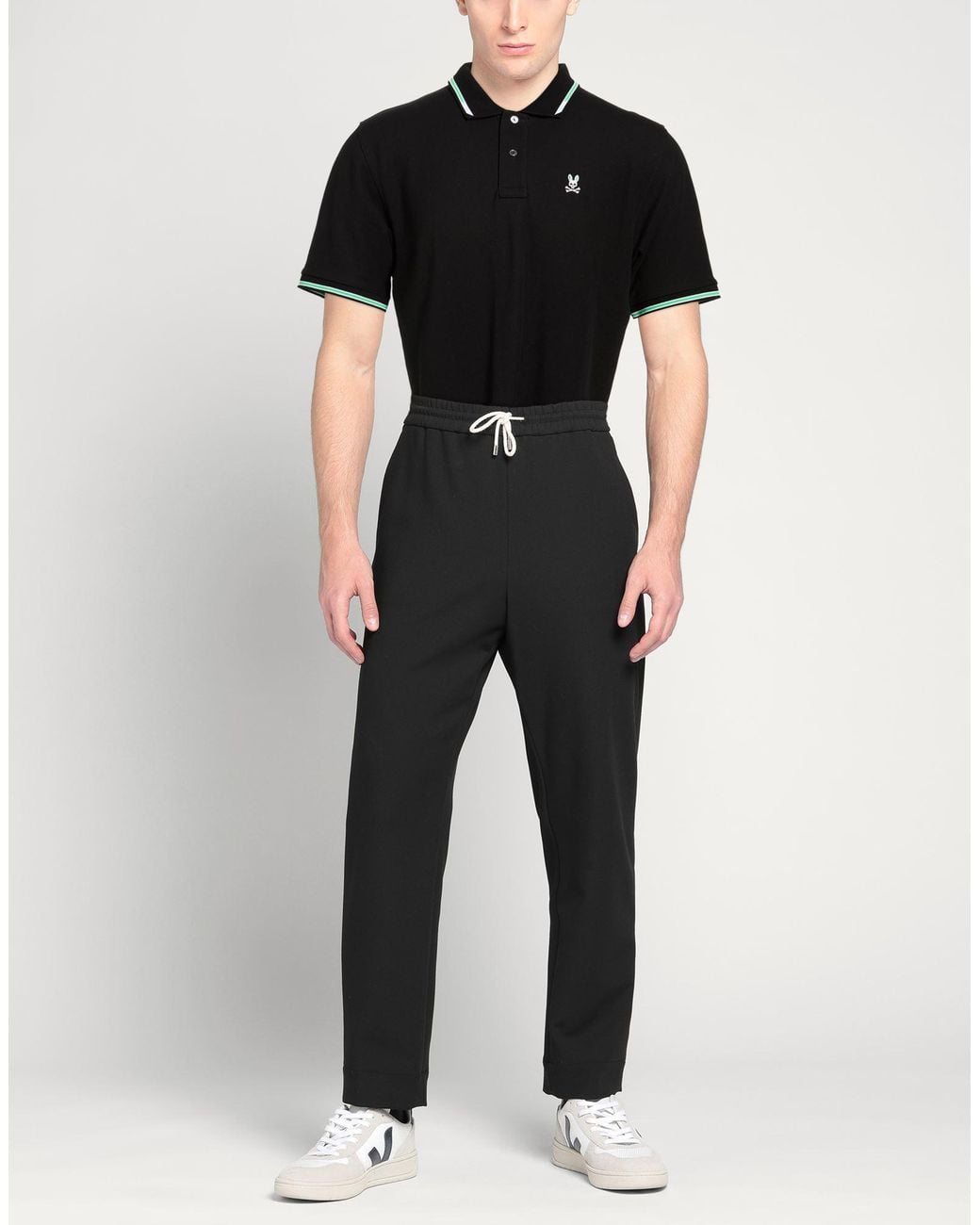 Psycho Bunny Black Polo Shirt for men