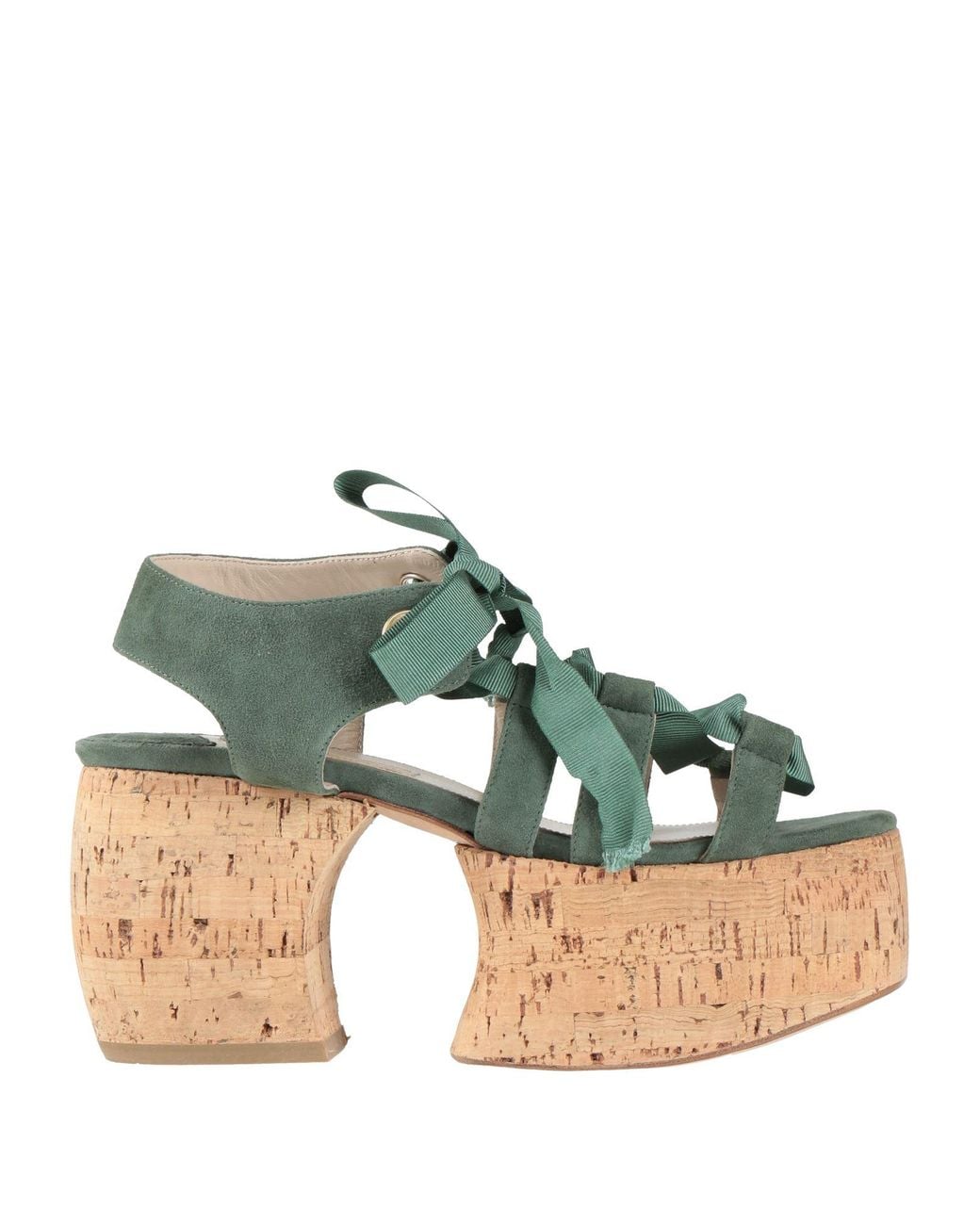 Paloma Barceló Green Sandals Leather