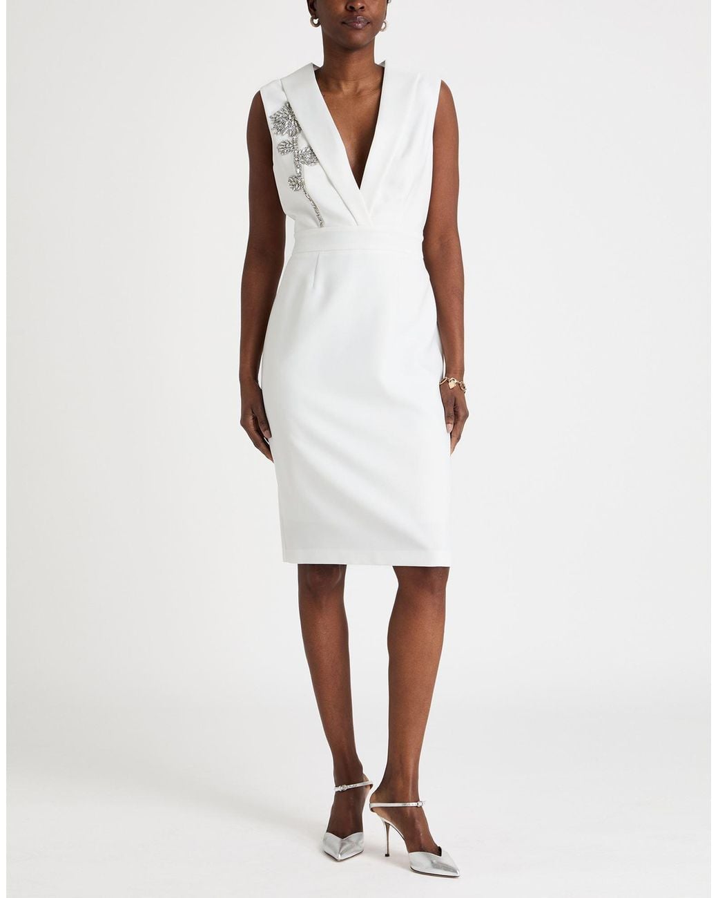 Camilla White Midi Dress
