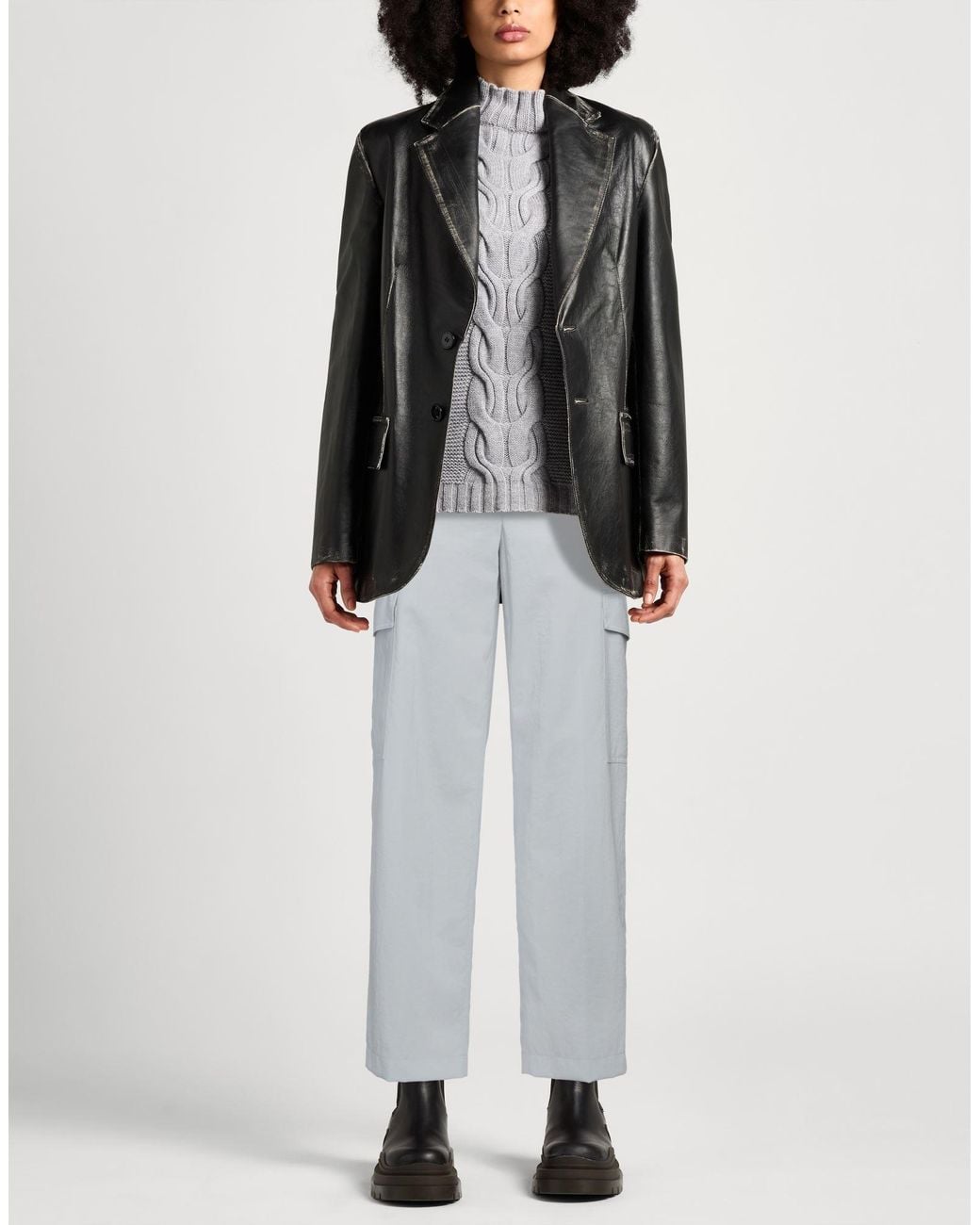Theory Gray Sky Pants Polyester