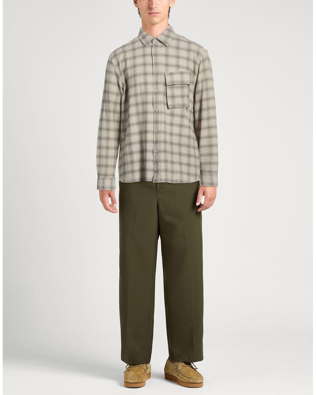 Belstaff Gray Shirt Cotton, Elastane for men