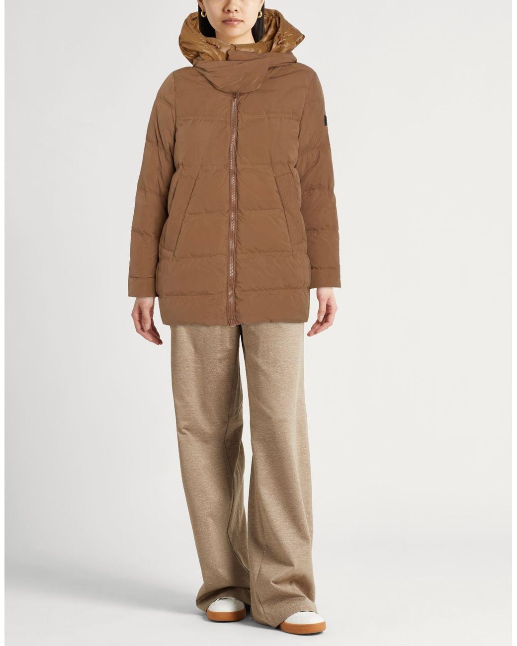 Peuterey Brown Puffer Polyamide, Polyester