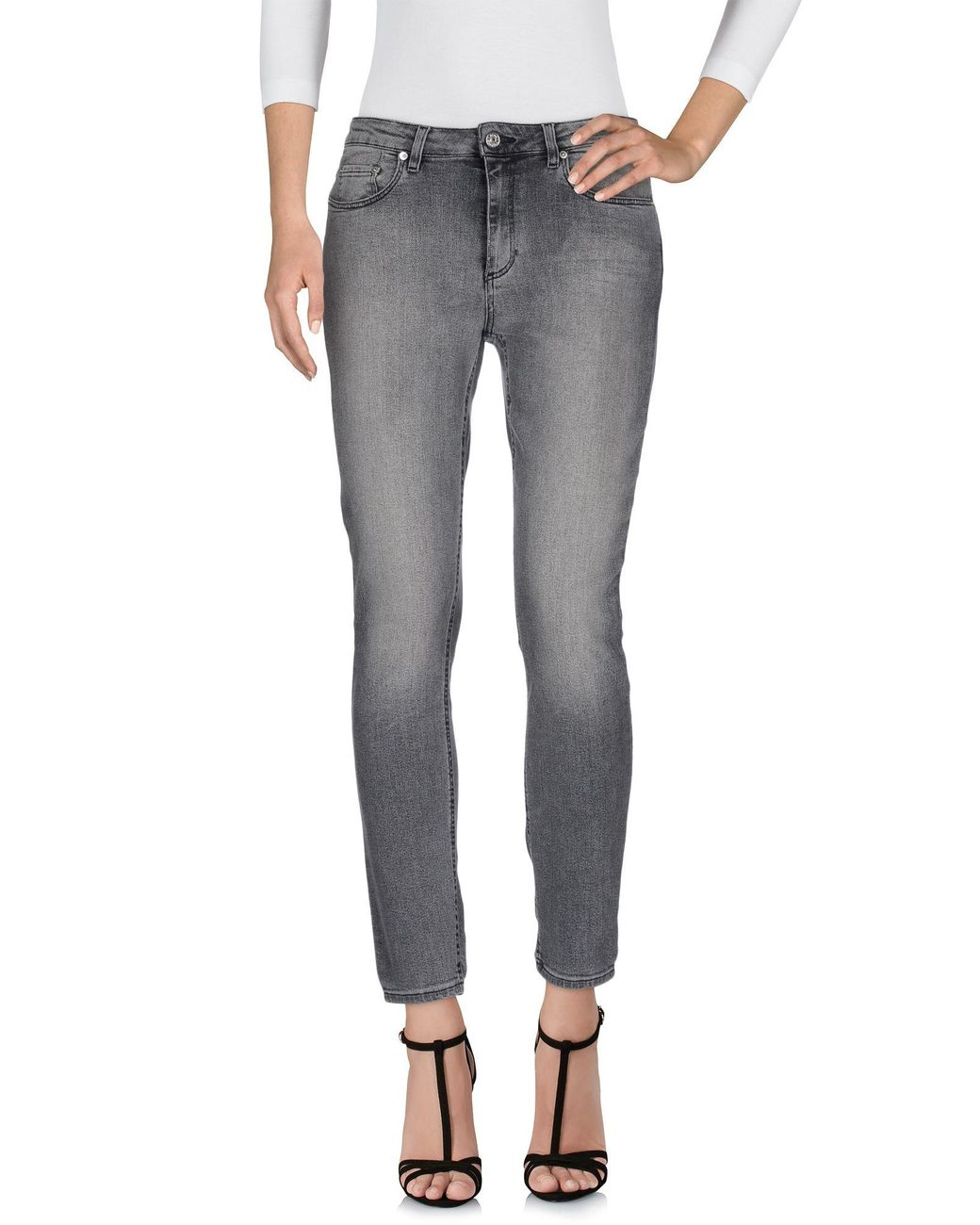 Acne Gray Jeans Cotton, Modal, Polyester