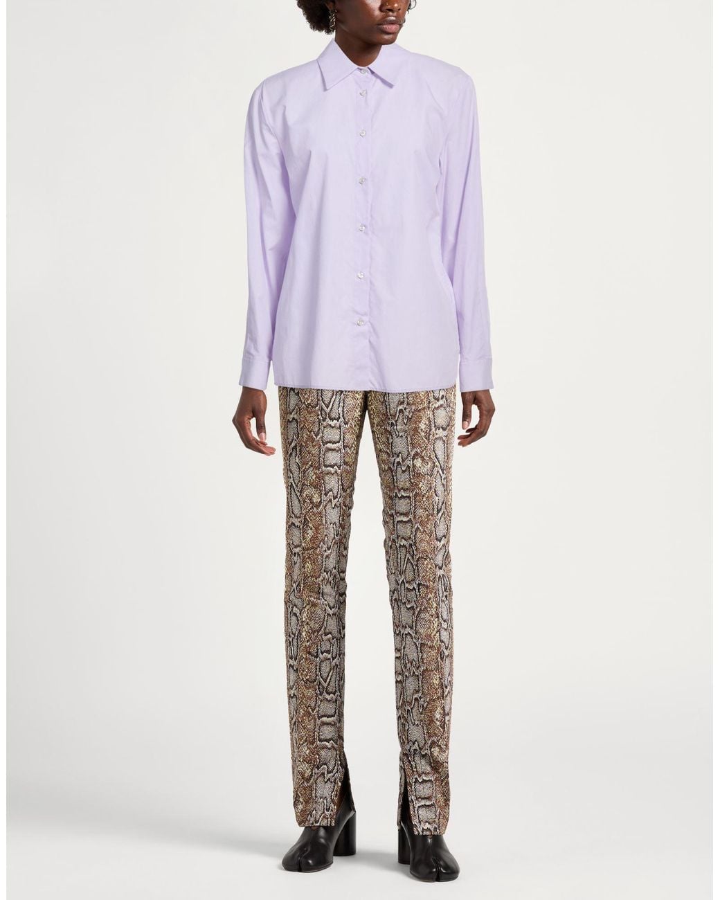 Manuel Ritz Purple Lilac Shirt Cotton
