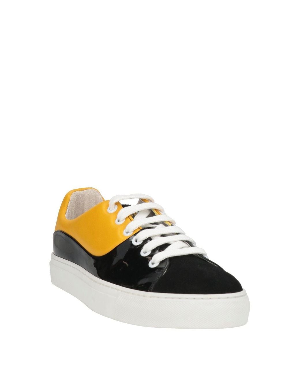 Cerruti 1881 Yellow Sneakers Calfskin