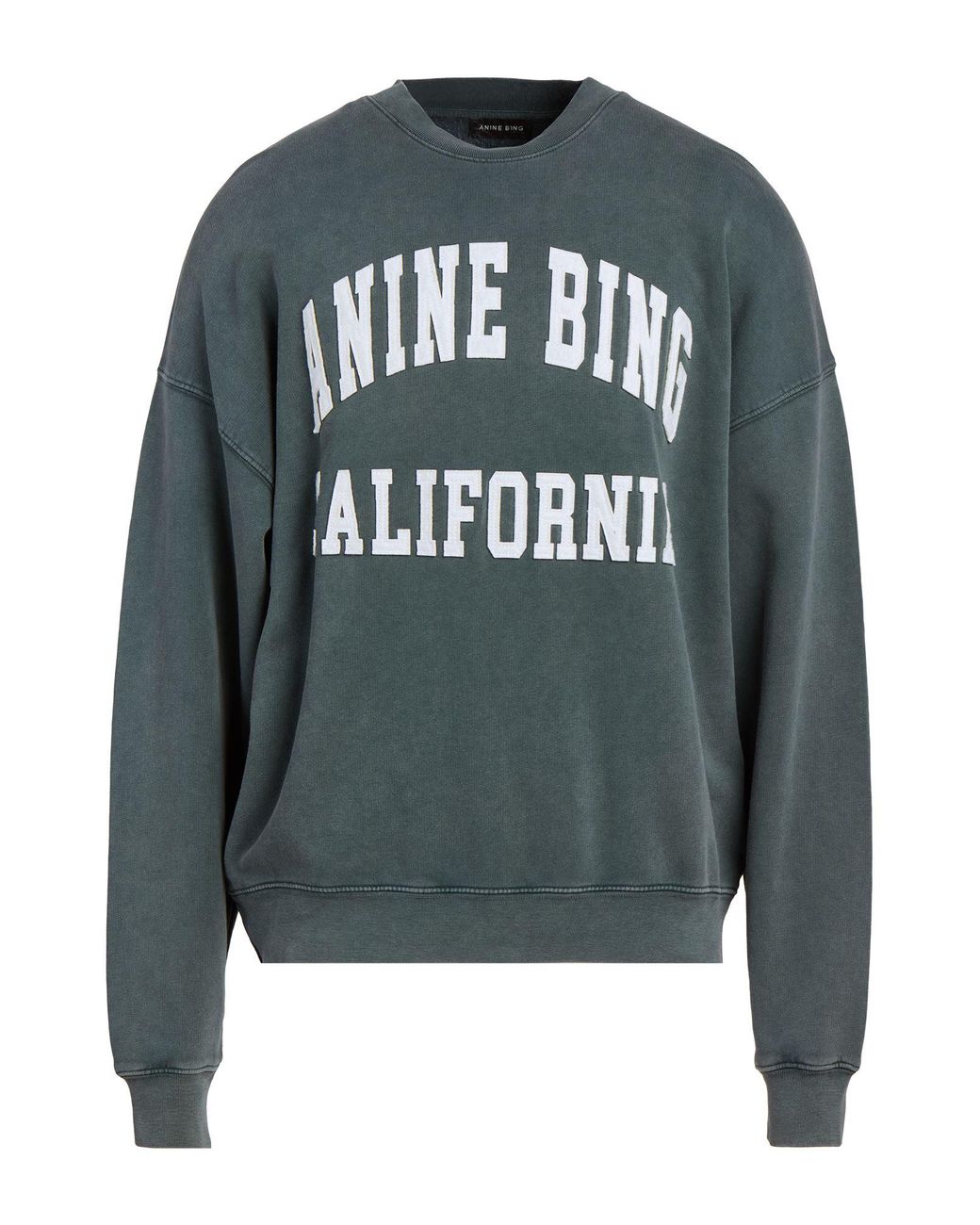 Anine Bing Gray Dark Sweatshirt Cotton for men