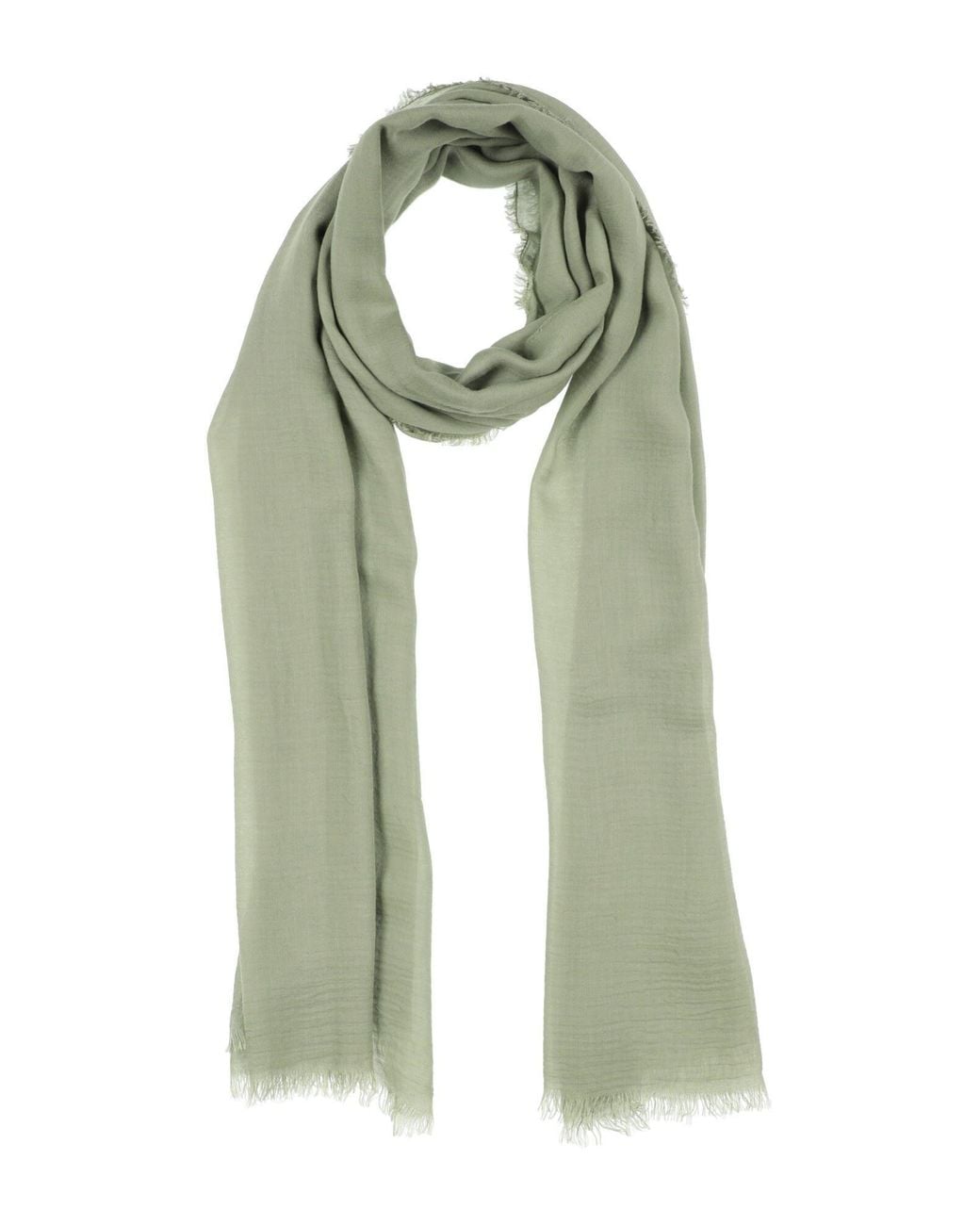 Faliero Sarti Green Scarf Modal, Cashmere