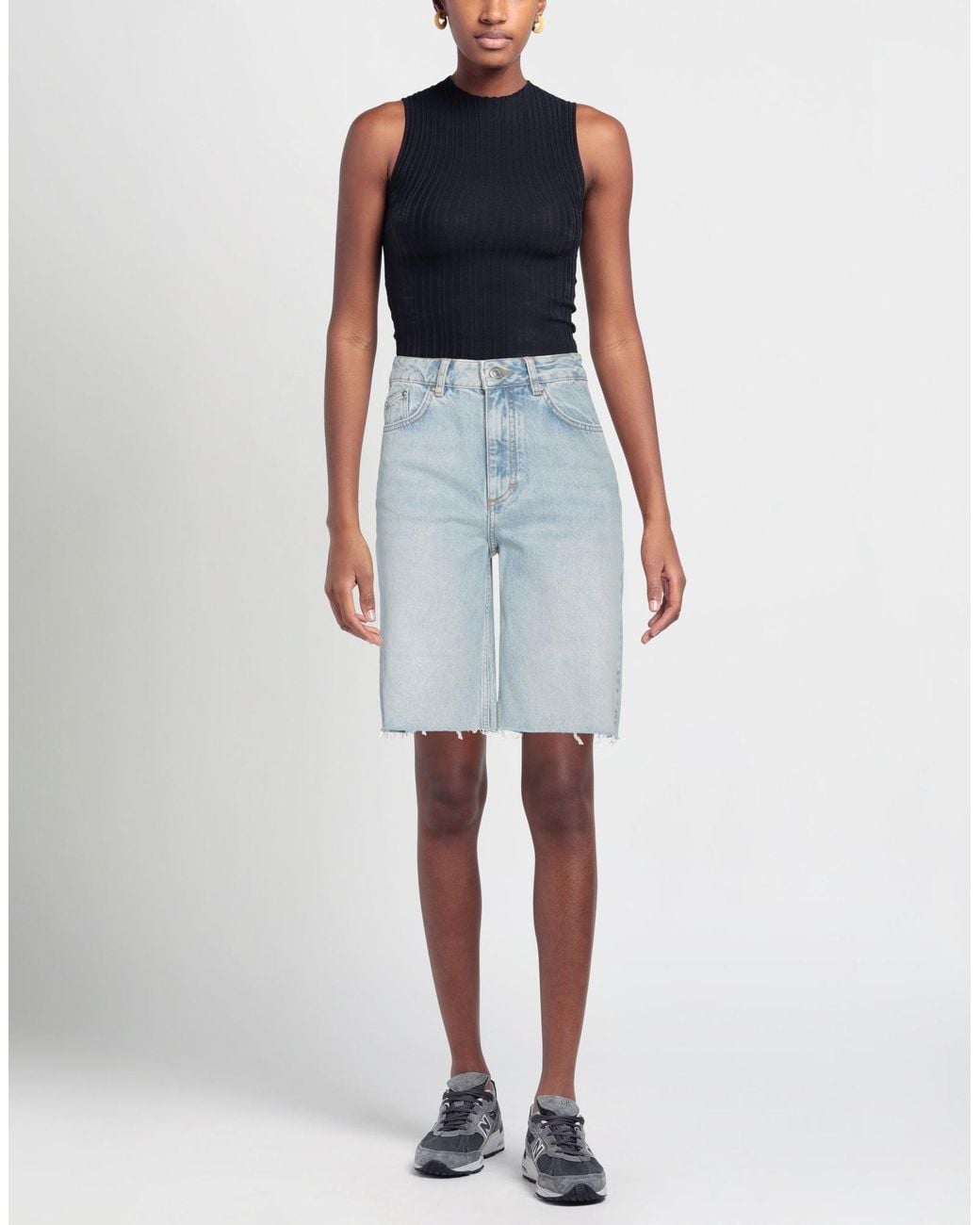 Maje Blue Denim Shorts