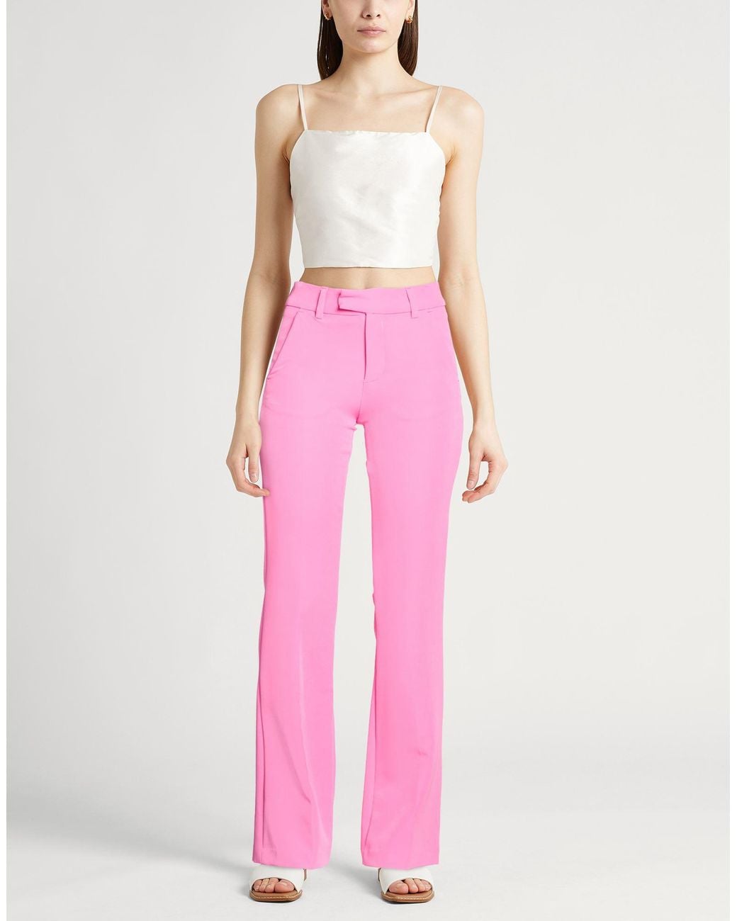 Liu Jo Pink Pants Polyester, Elastane