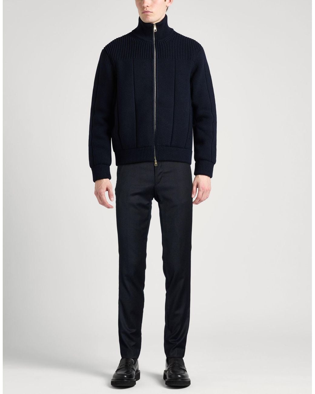 Berwich Blue Midnight Pants Virgin Wool for men