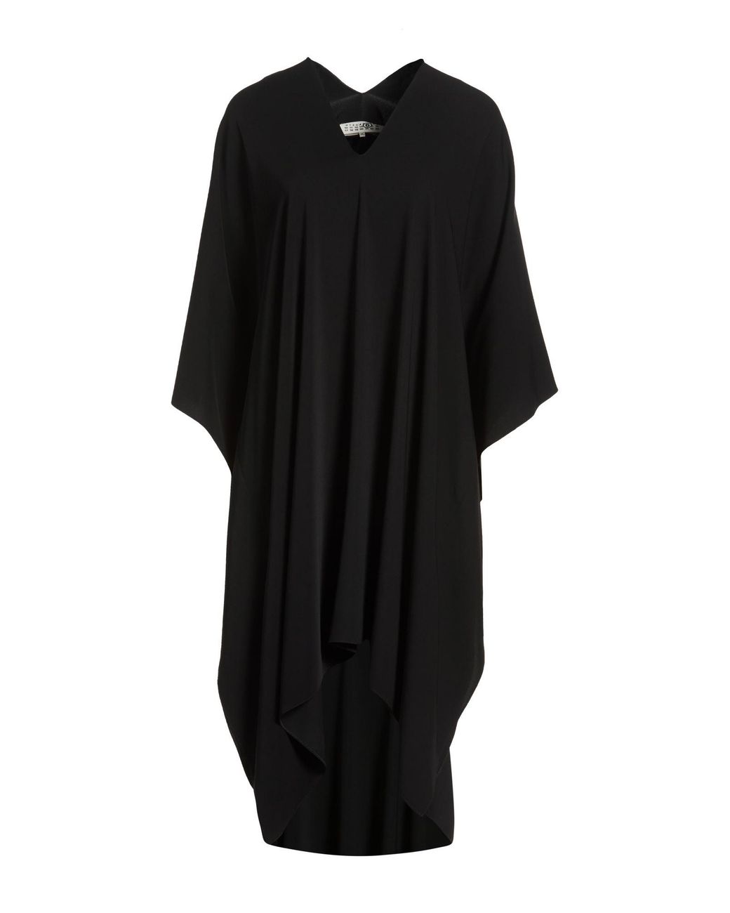 MM6 by Maison Margiela Black Midi Dress Polyester