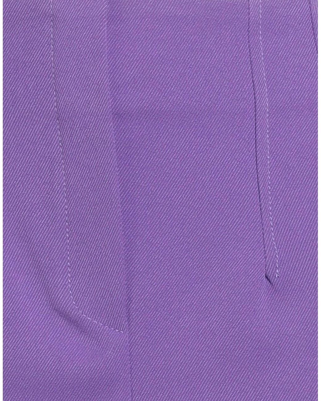 Berna Purple Mini Skirt Polyester, Elastane