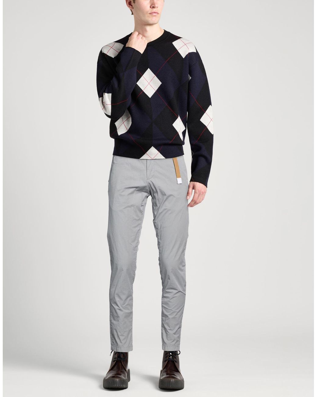 White Sand Gray Trouser for men