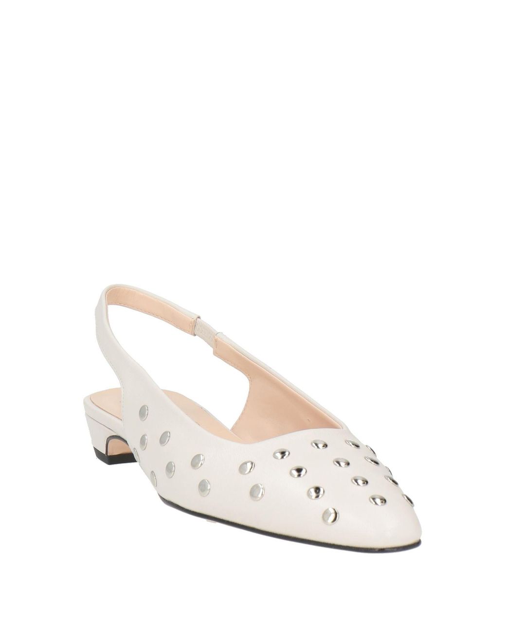 J.A.P. JOSE ANTONIO PEREIRA Natural Ballet Flats Leather