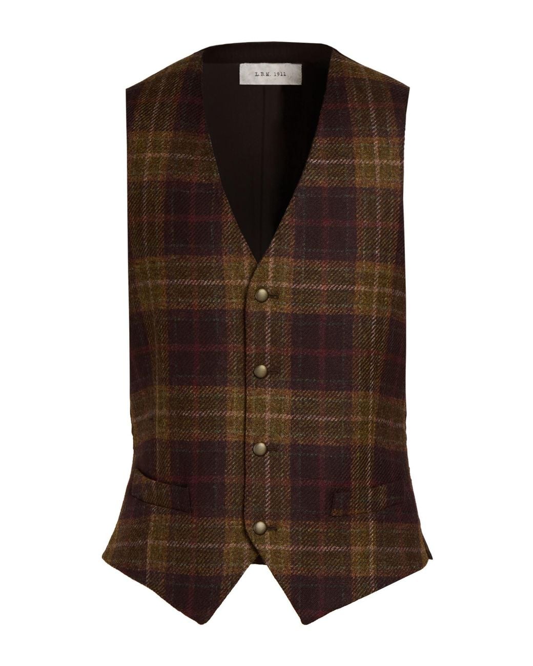 L.b.m. 1911 Brown Tailored Vests for men