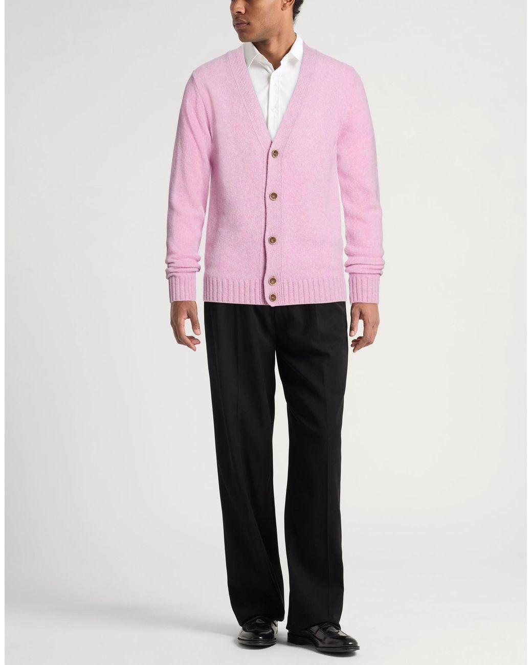Roda Pink Light Cardigan Wool for men