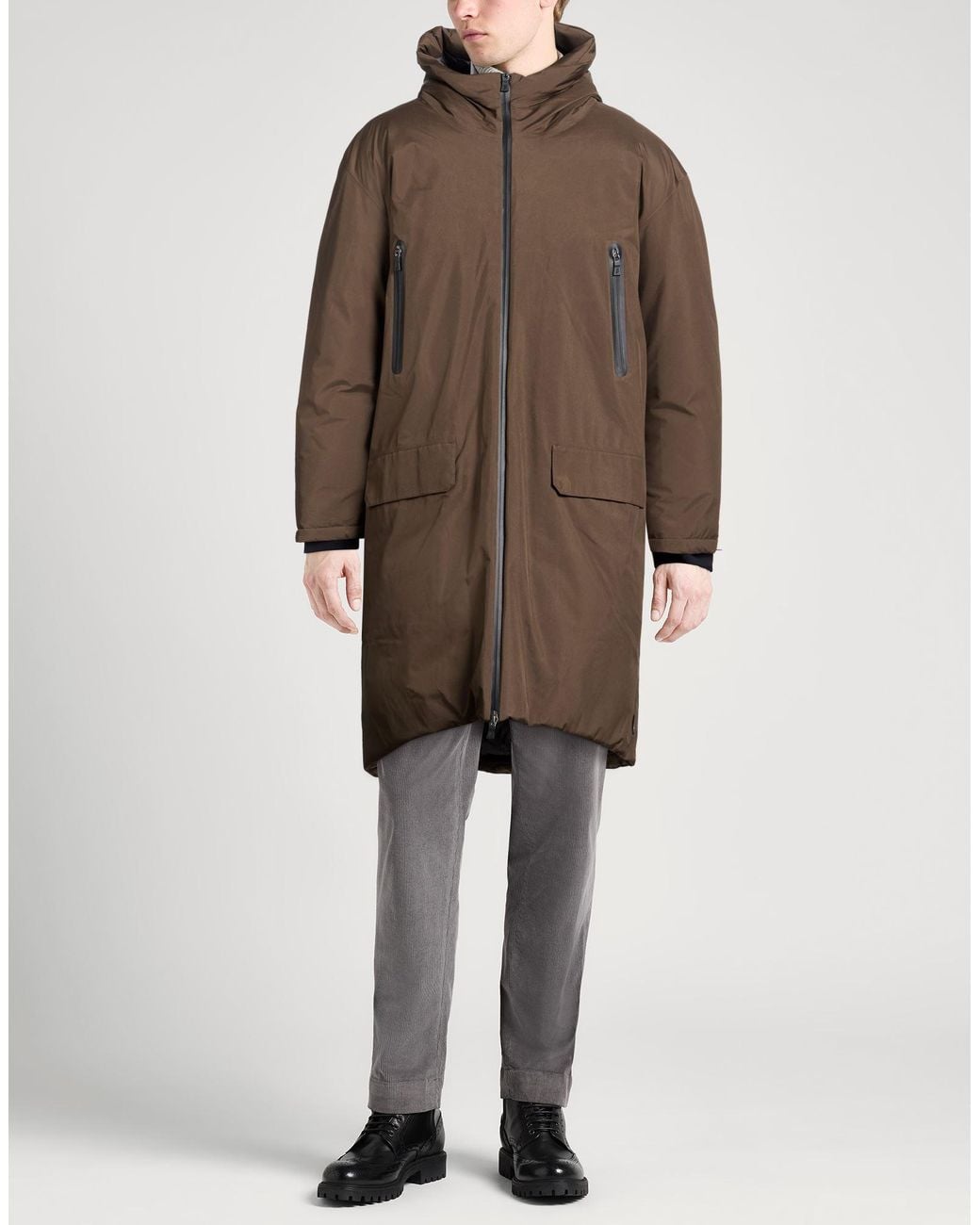 Herno Brown Puffers for men