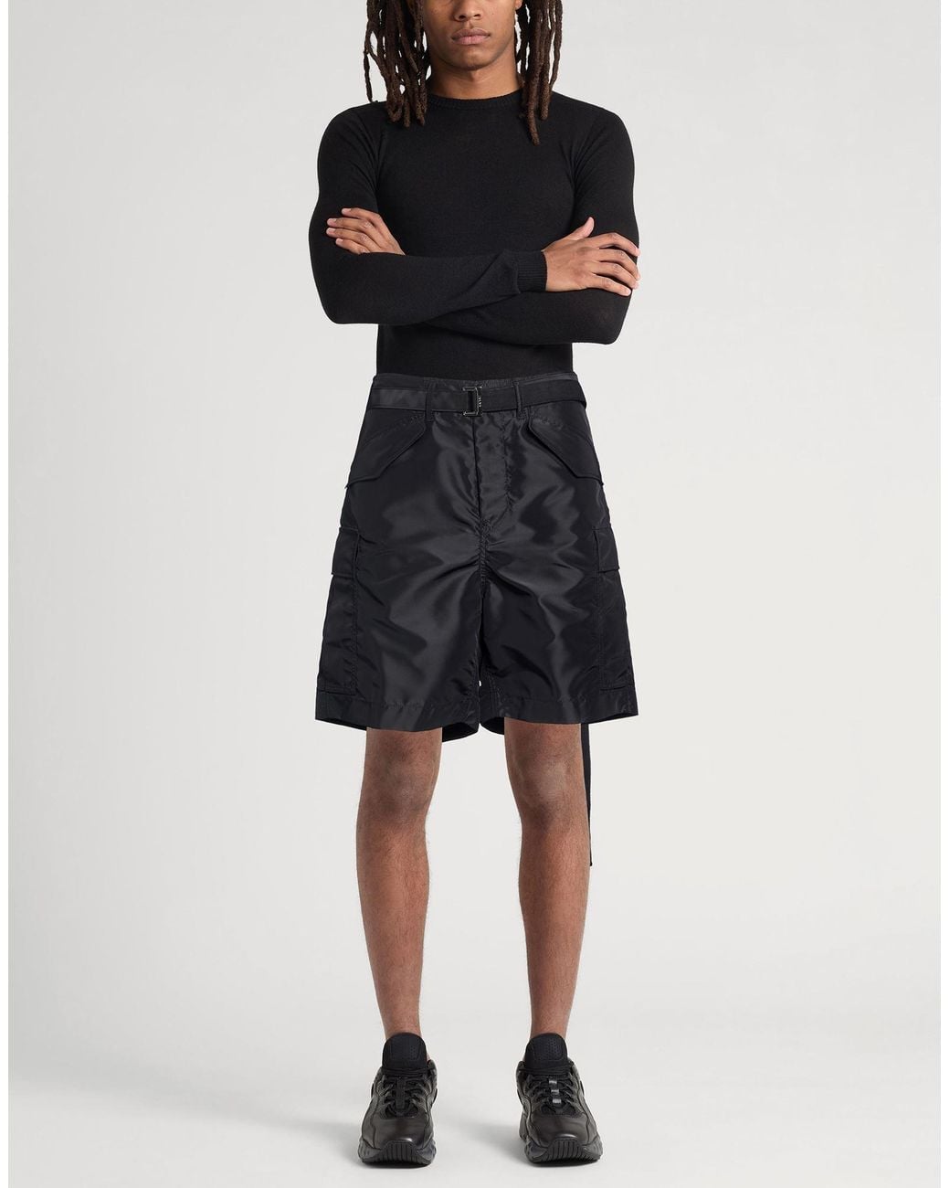 Sacai Black Shorts & Bermuda Shorts for men