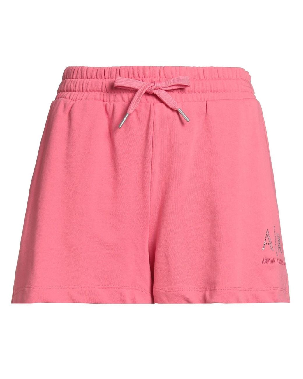ARMANI EXCHANGE Pink Shorts & Bermuda Shorts Cotton