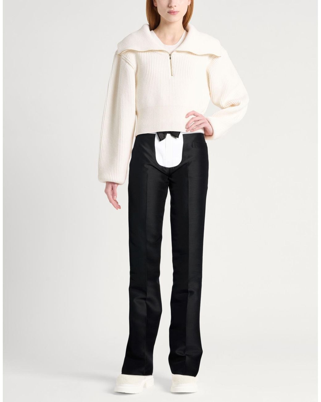 DSquared² Black Pants Virgin Wool, Silk