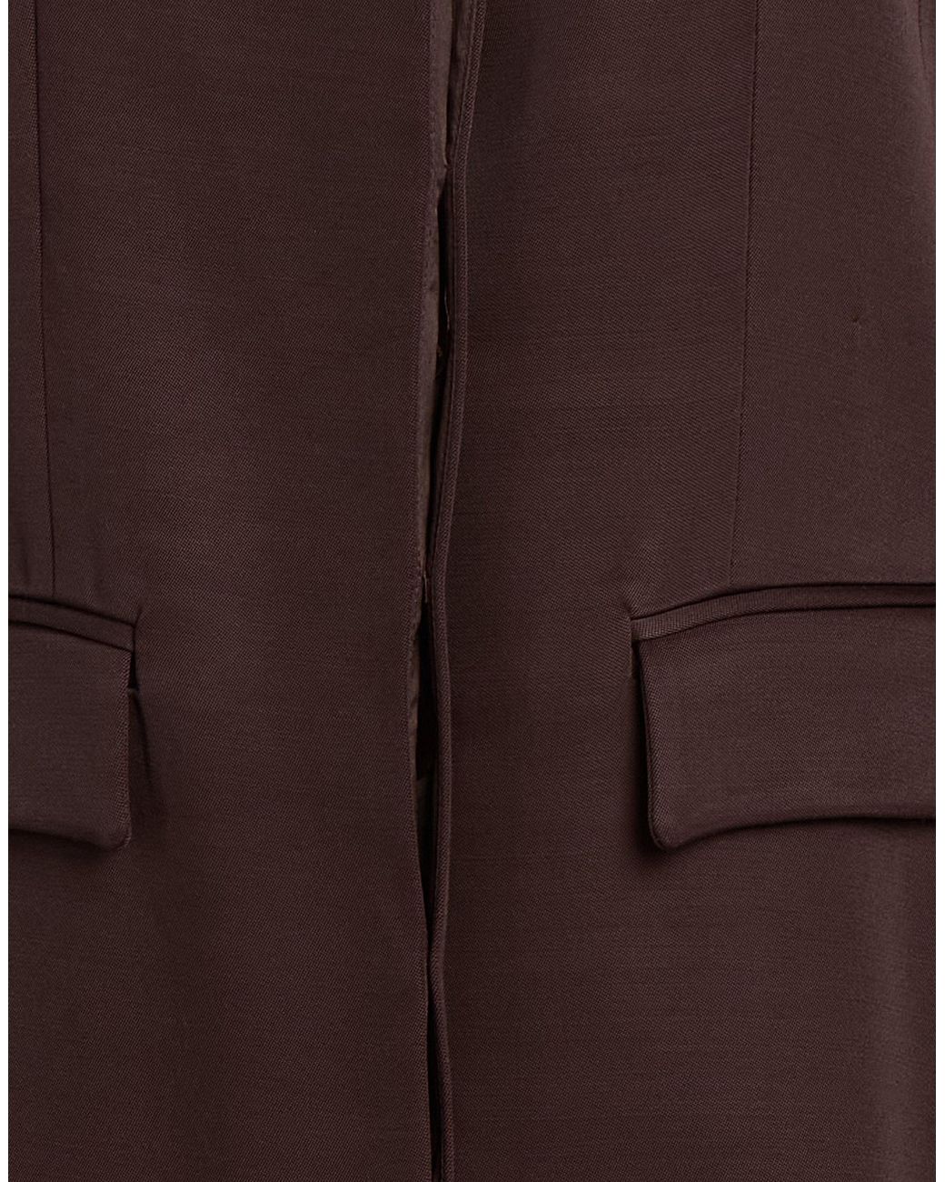 Semicouture Brown Jacket Viscose, Wool