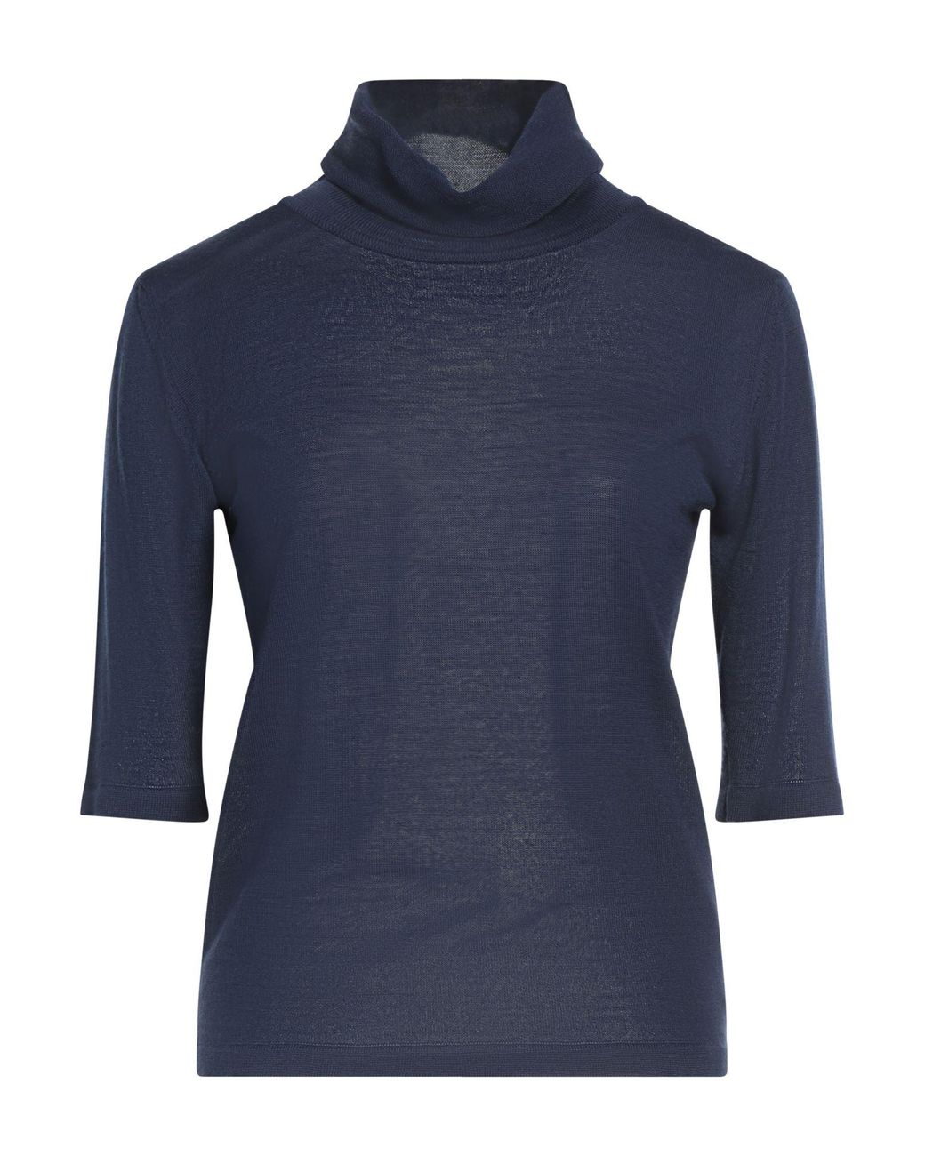 Caractere Blue Turtleneck Polyacrylic, Wool