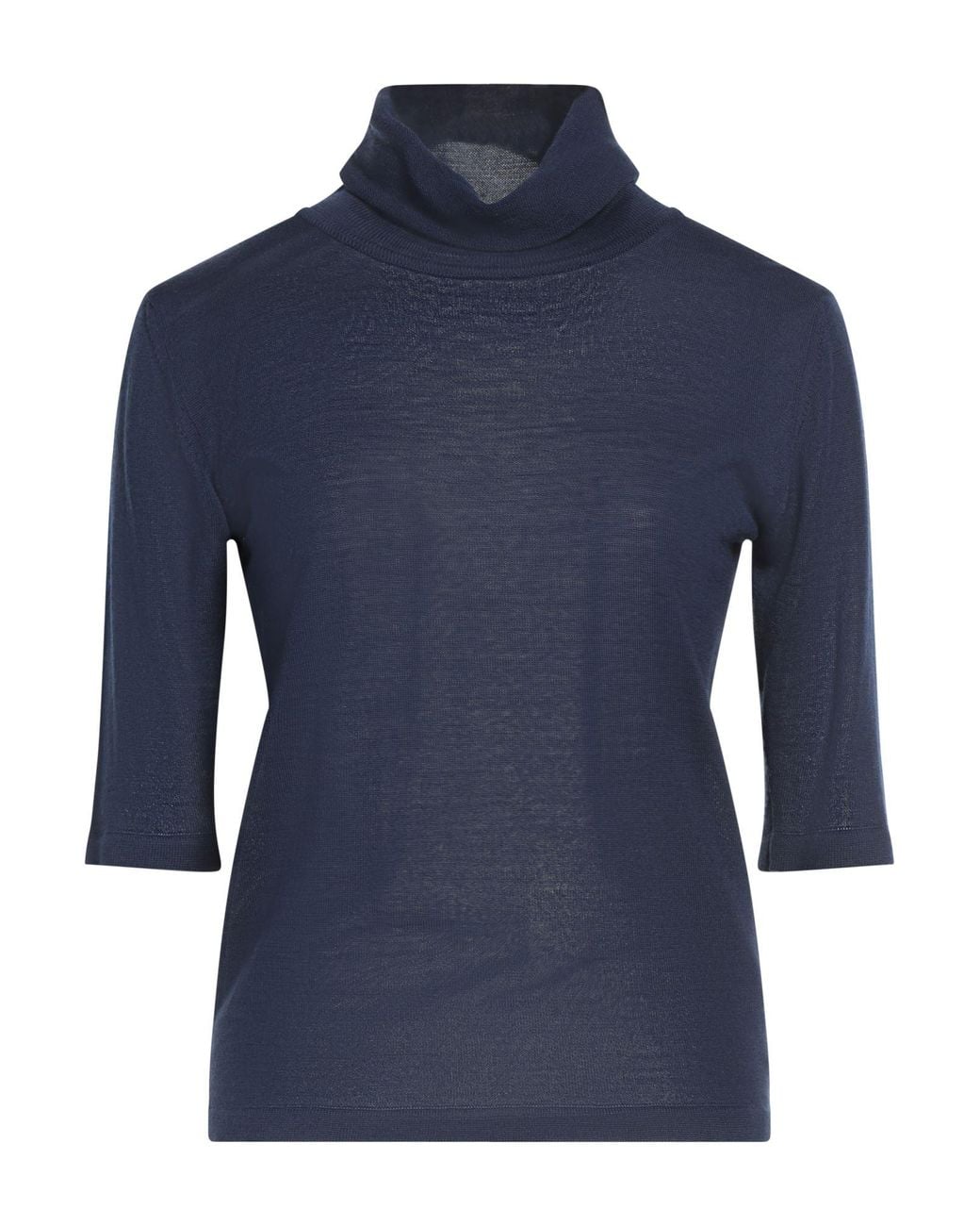 Caractere Blue Turtleneck Polyacrylic, Wool