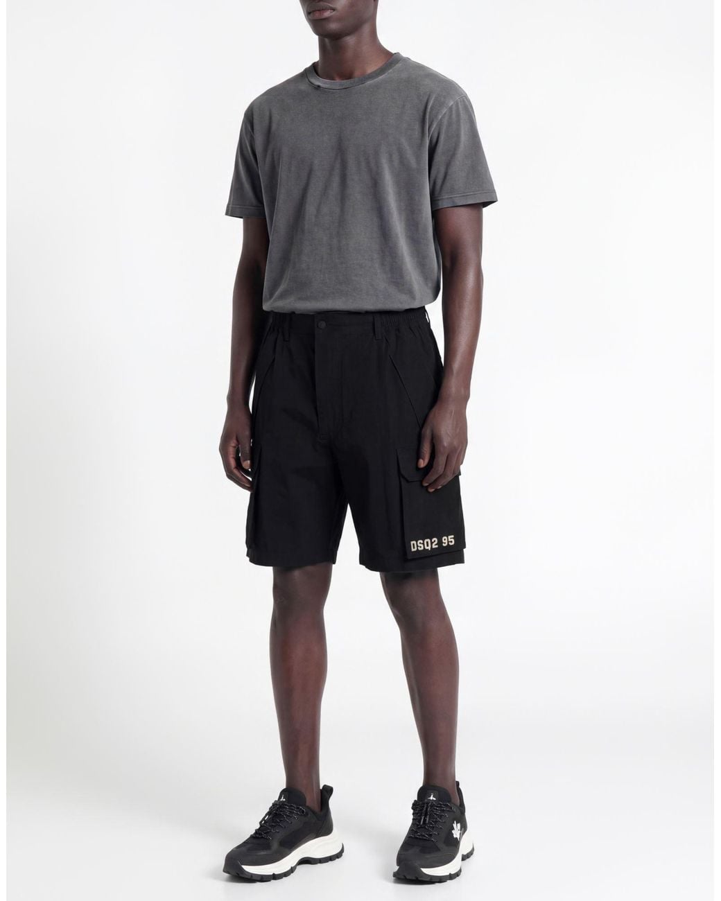 DSquared² Blue Shorts & Bermuda Shorts Cotton, Elastane for men