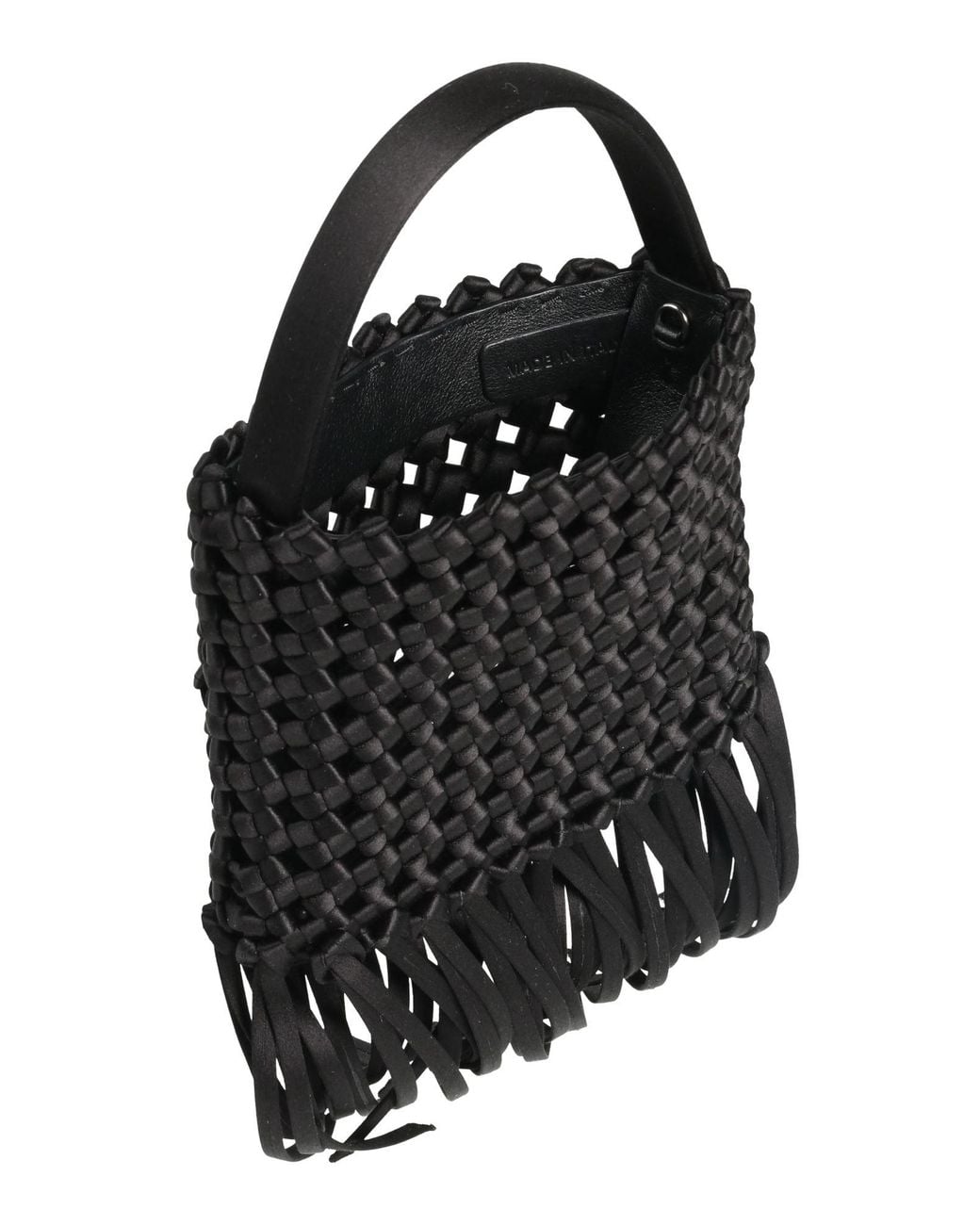 Serena Uziyel Black Handbag Textile Fibers