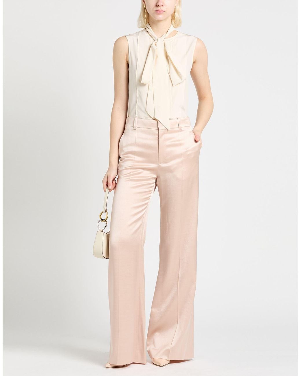 Victoria Beckham White Ivory Top Silk