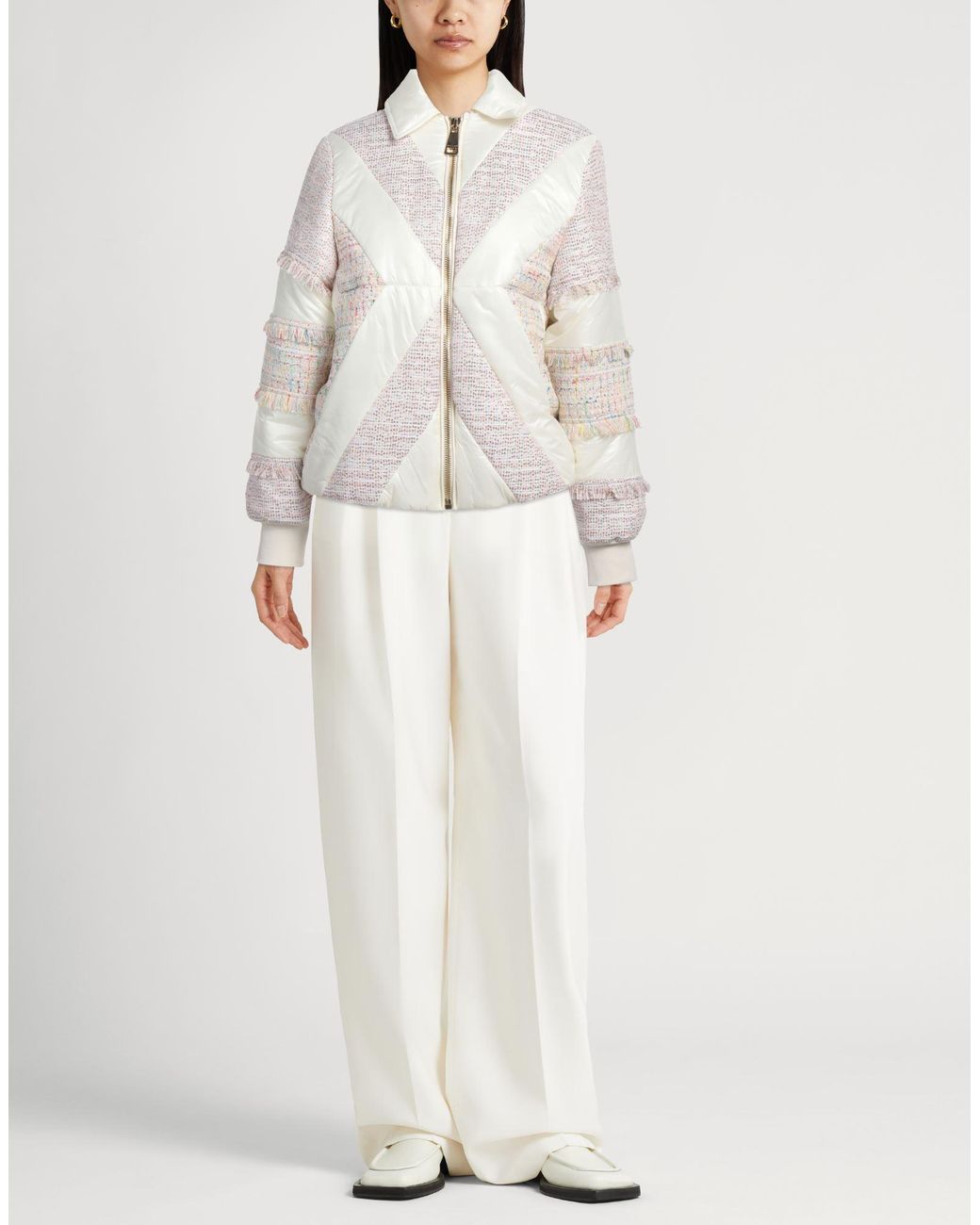 Khrisjoy Natural Ivory Jacket Cotton, Acrylic, Polyester, Polyamide